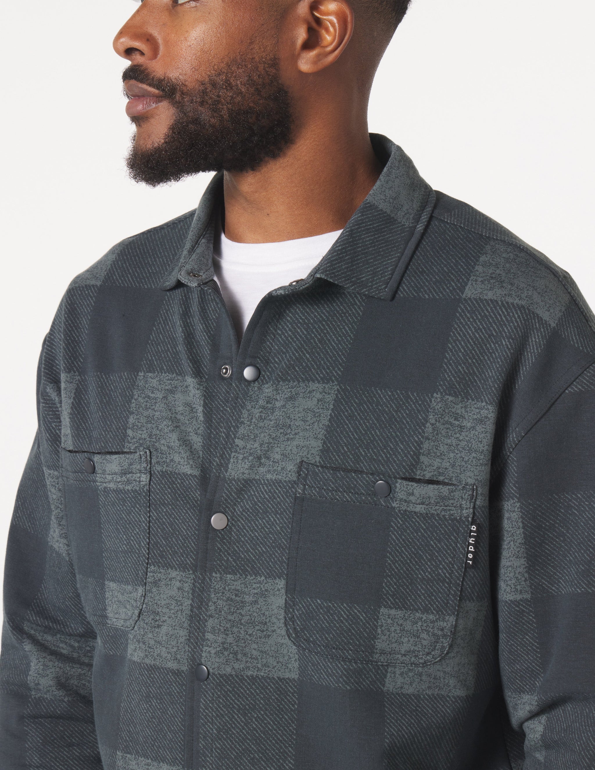 Trek Shirt: Carbon/Black Buffalo Plaid Trek Shirt: Carbon/Black Buffalo Plaid