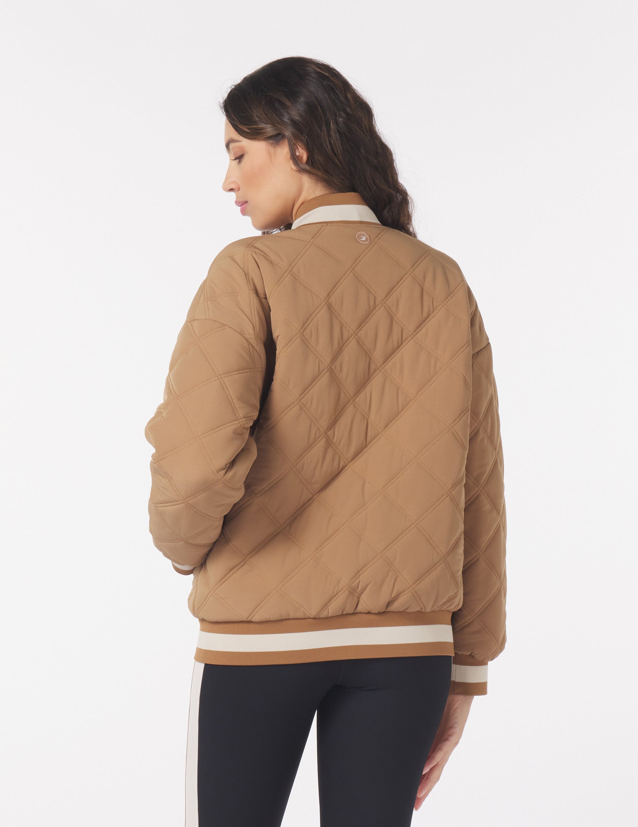 Varsity Jacket: Almond/Oatmilk Varsity Jacket: Almond/Oatmilk