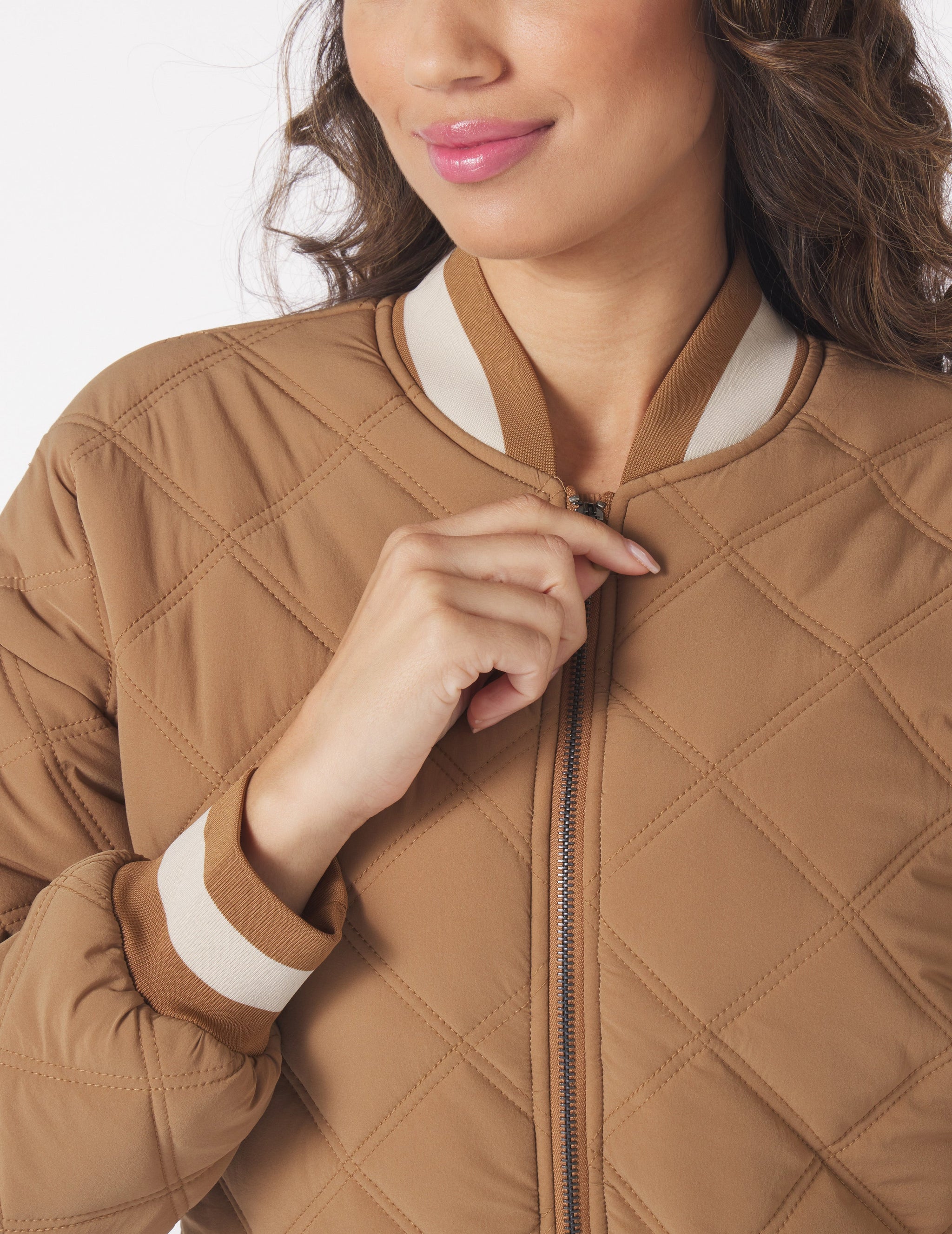 Varsity Jacket: Almond/Oatmilk Varsity Jacket: Almond/Oatmilk
