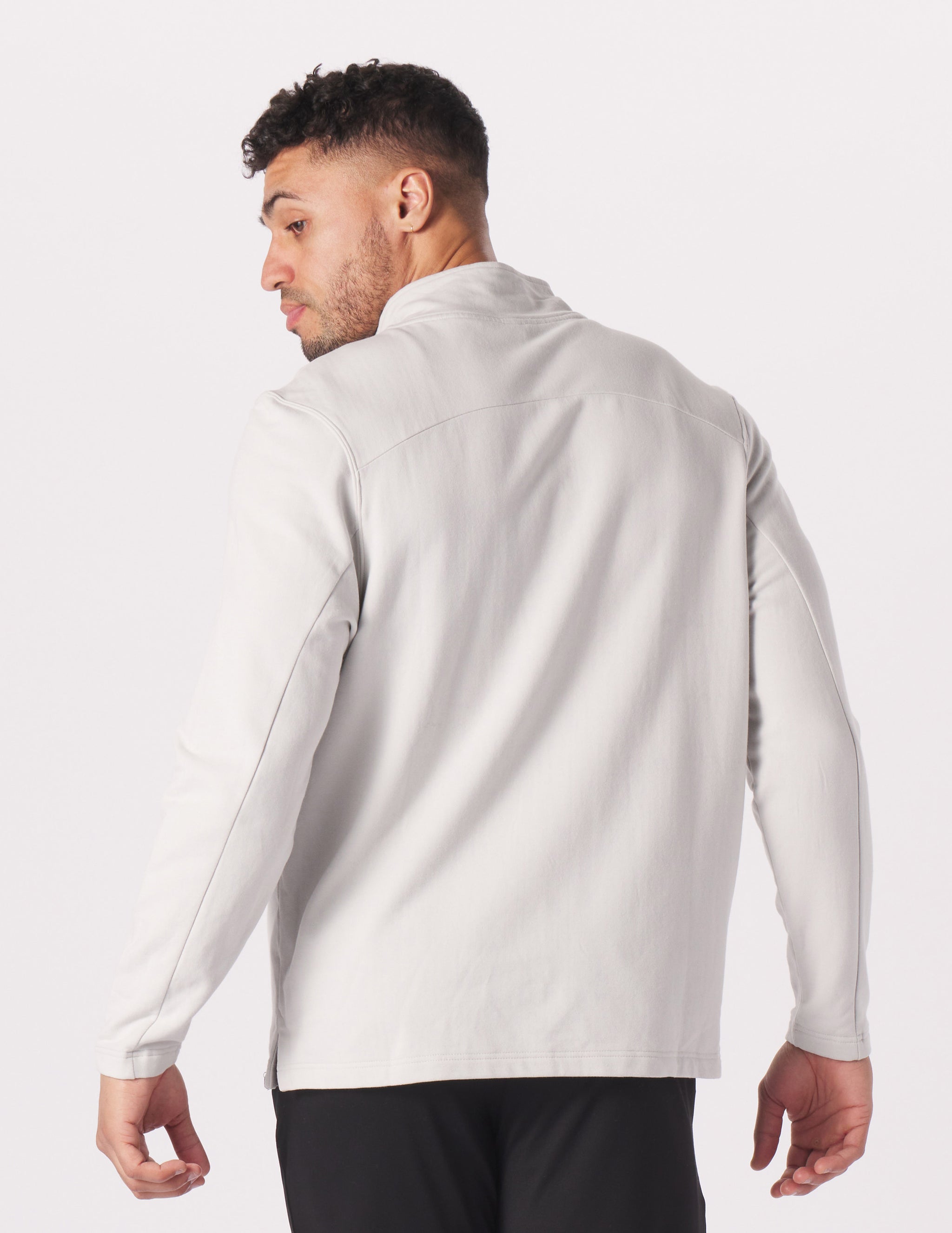 Vertex Quarter Zip: Ash Grey Vertex Quarter Zip: Ash Grey