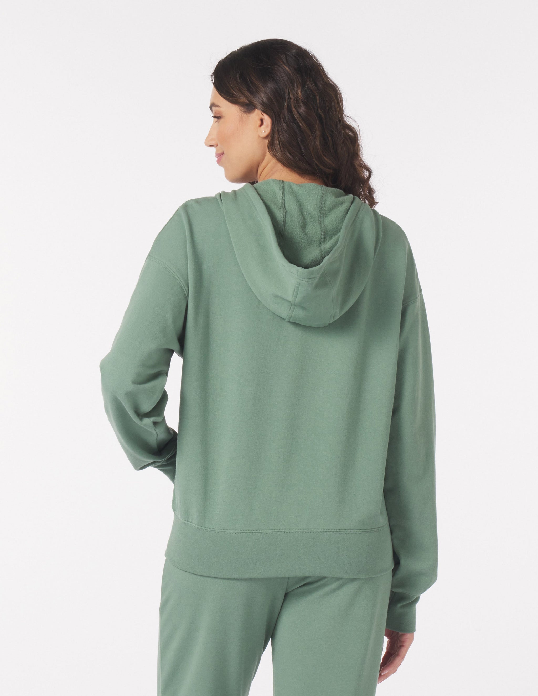 Vintage Oversized Zip Up: Sage Color Block Vintage Oversized Zip Up: Sage Color Block