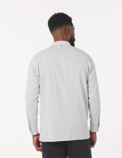 Zephyr Long Sleeve Shirt: Ash Grey – Glyder