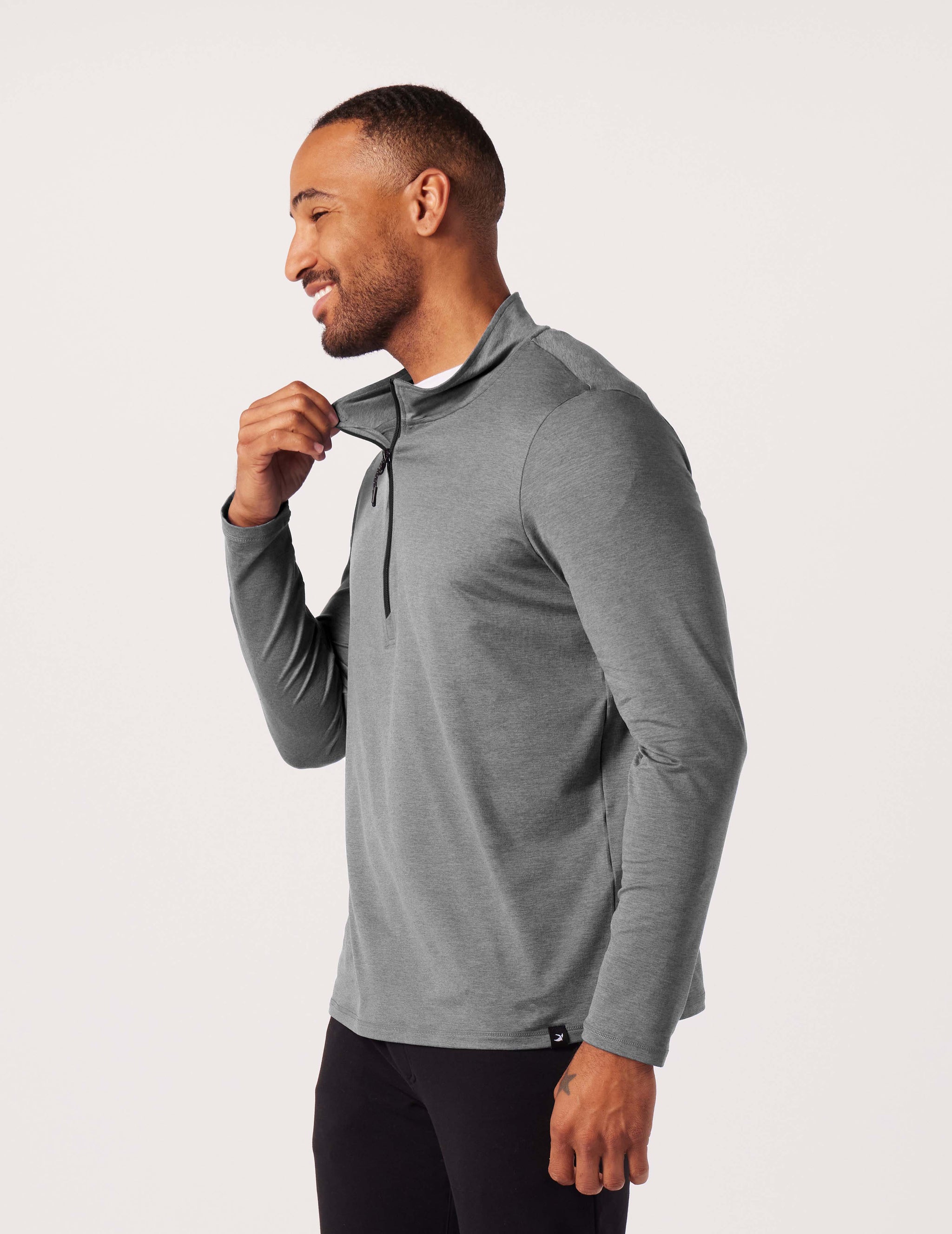 Tahoe 1/4 Zip: Black Heather Tahoe 1/4 Zip: Black Heather