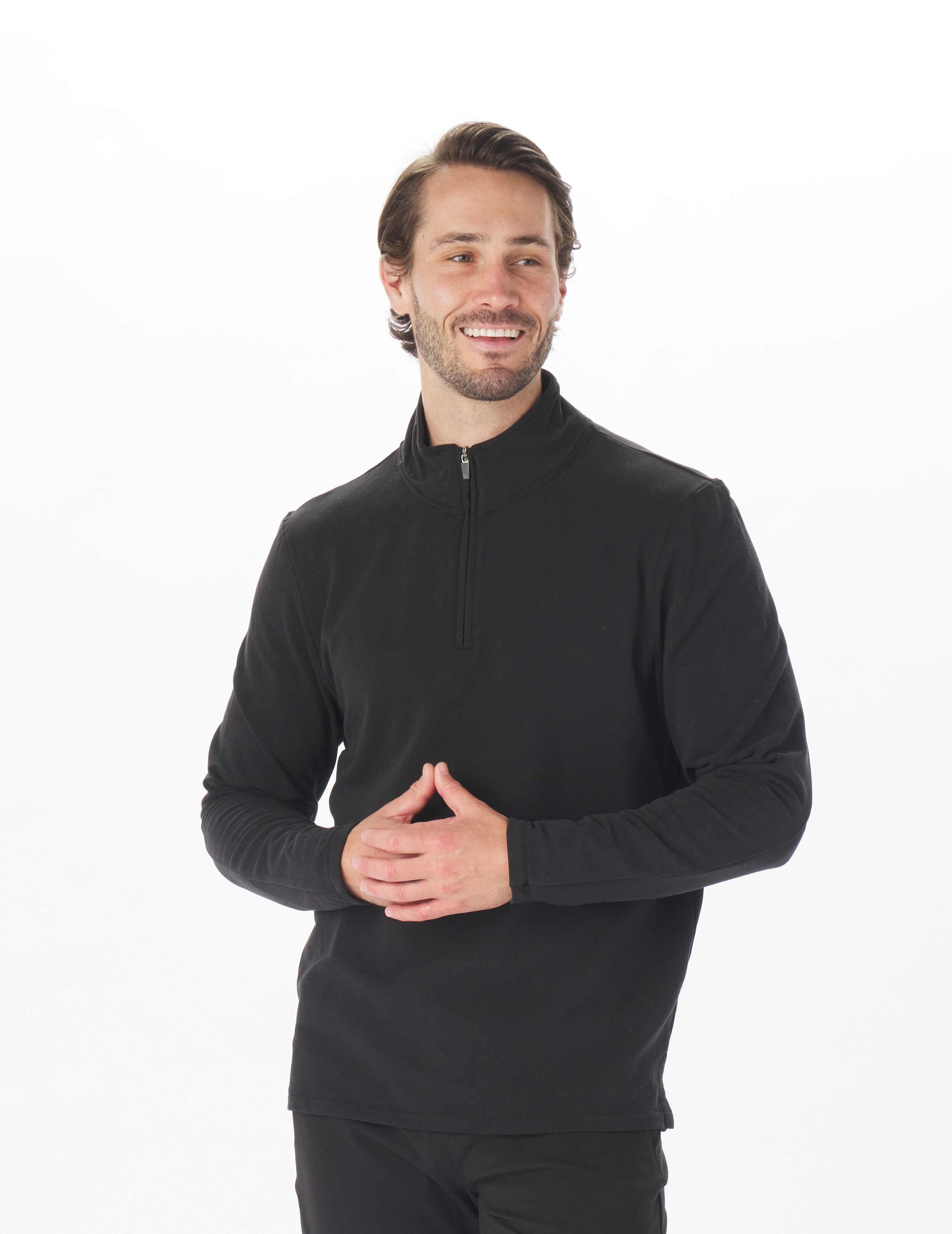 Vertex Quarter Zip: Black Vertex Quarter Zip: Black