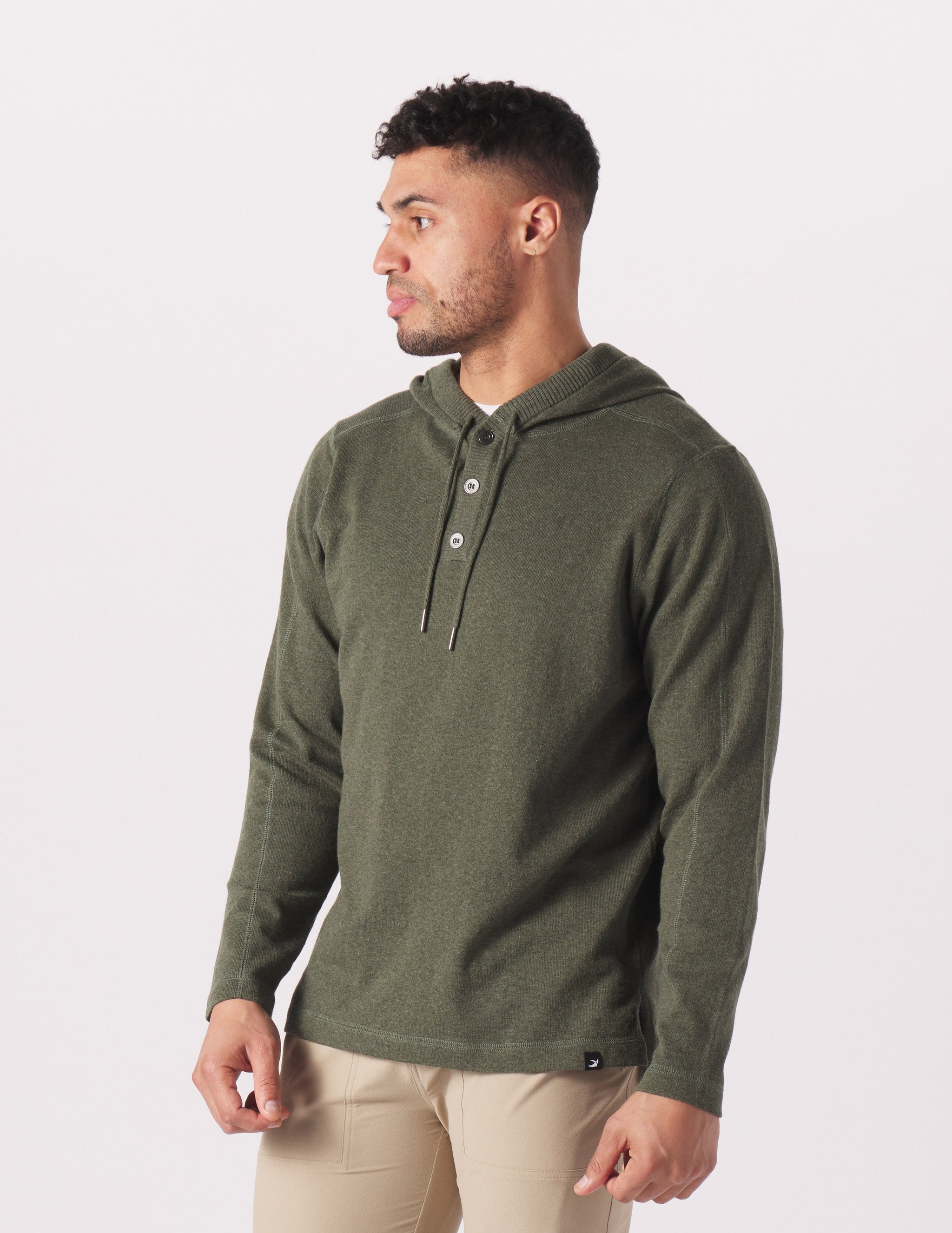 Ace Hooded Sweater: Olive Ace Hooded Sweater: Olive