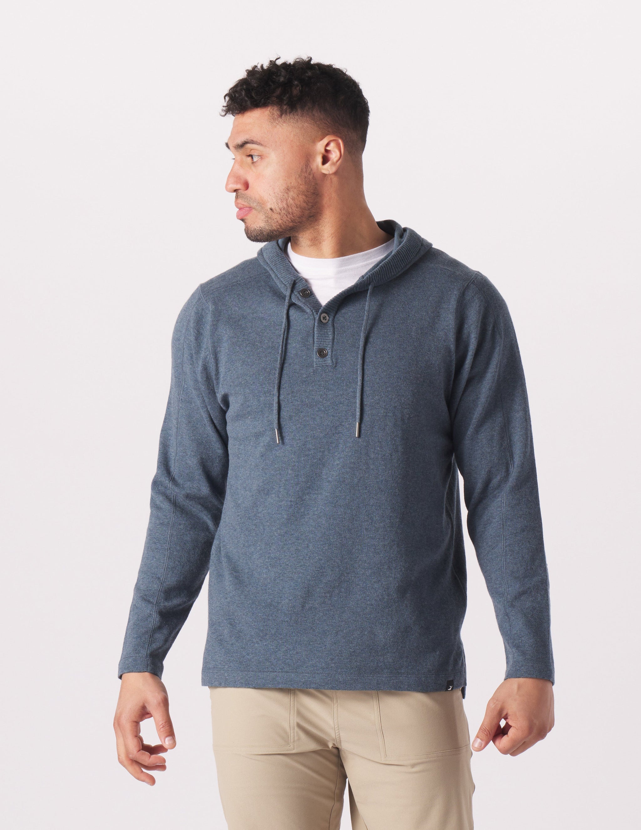 Ace Hooded Sweater: Steel Blue Ace Hooded Sweater: Steel Blue