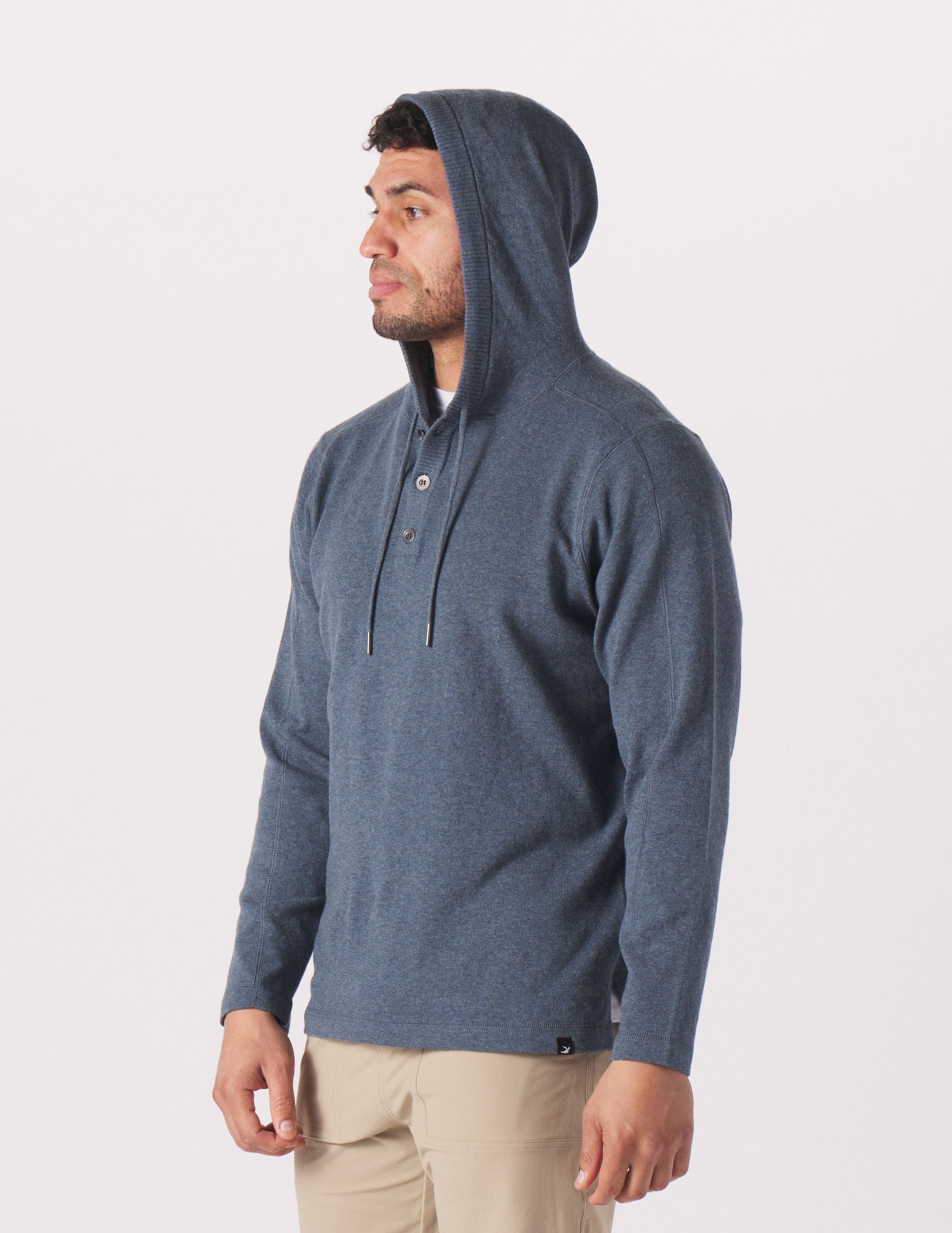 Ace Hooded Sweater: Steel Blue Ace Hooded Sweater: Steel Blue