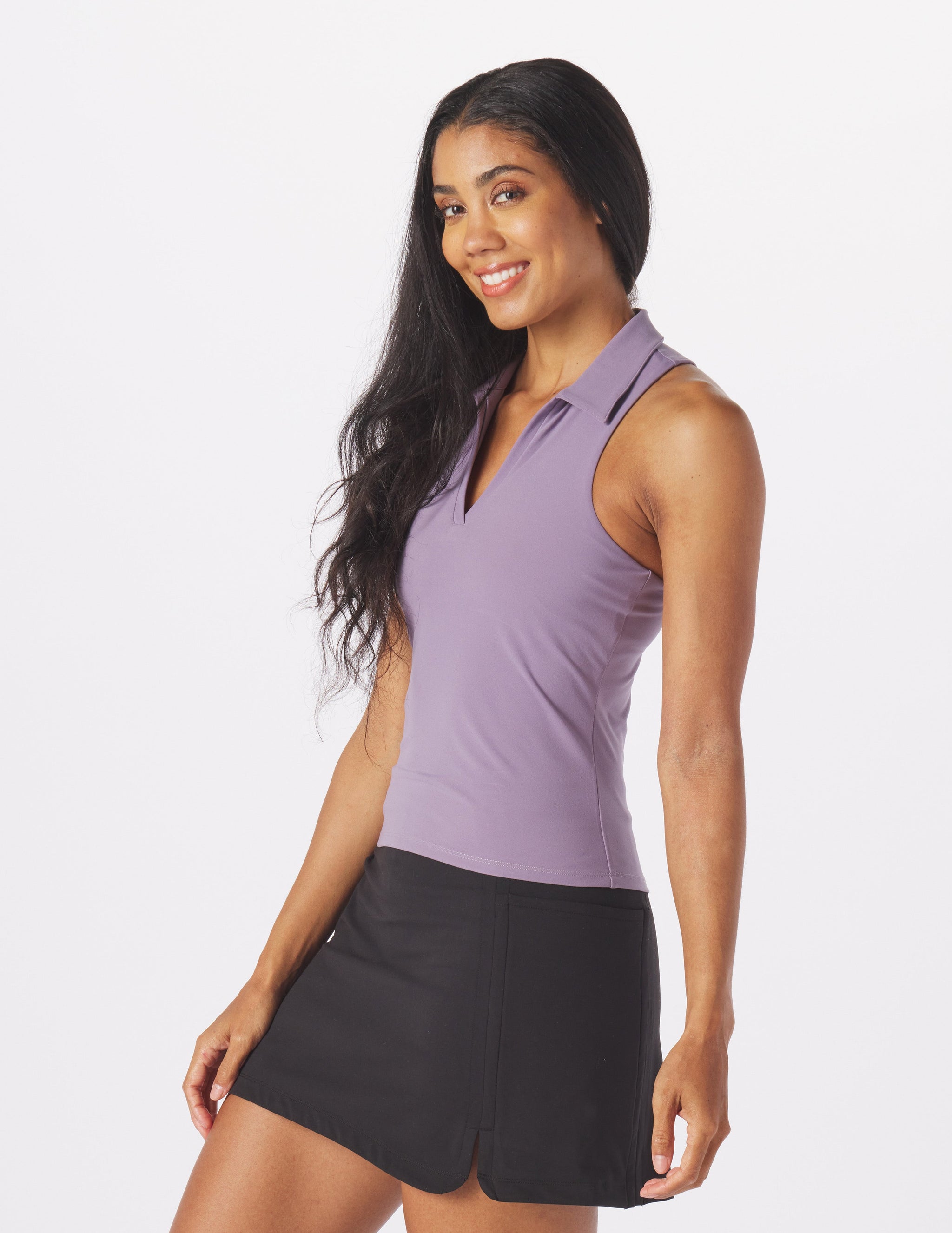 Ace Polo Tank: Amethyst Ace Polo Tank: Amethyst