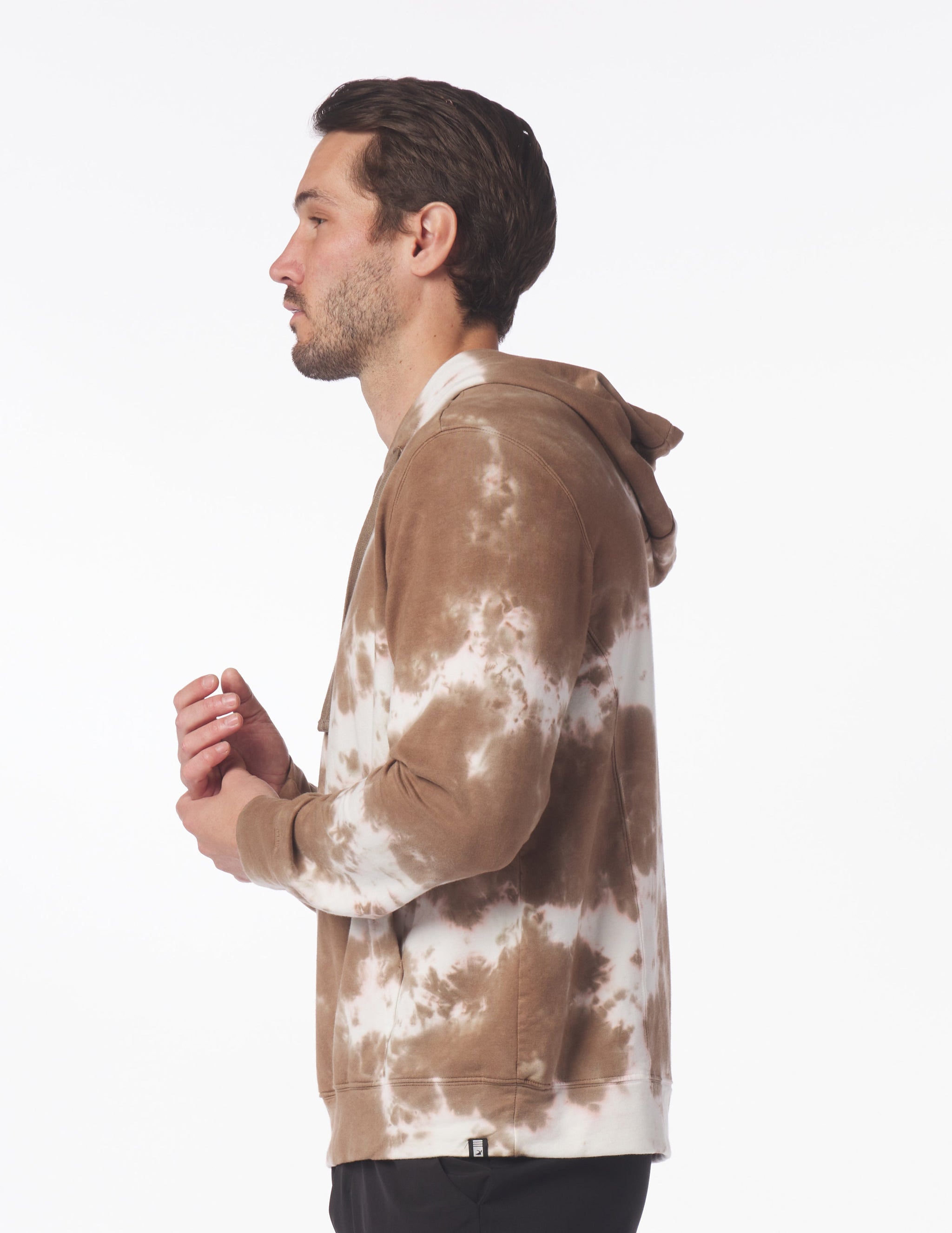 Atlas Hoodie: Mocha Blur Dye Atlas Hoodie: Mocha Blur Dye