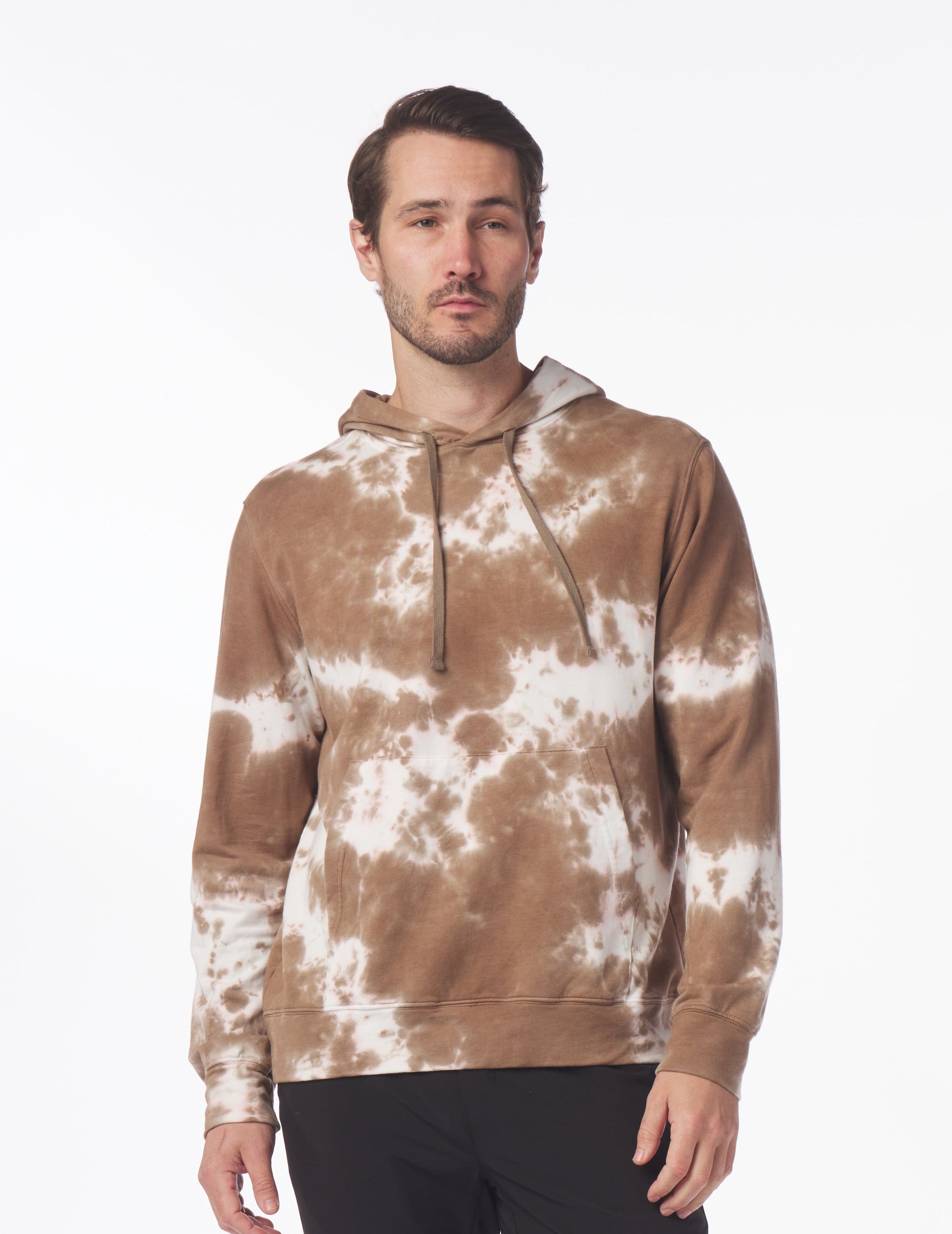 Atlas Hoodie: Mocha Blur Dye Atlas Hoodie: Mocha Blur Dye