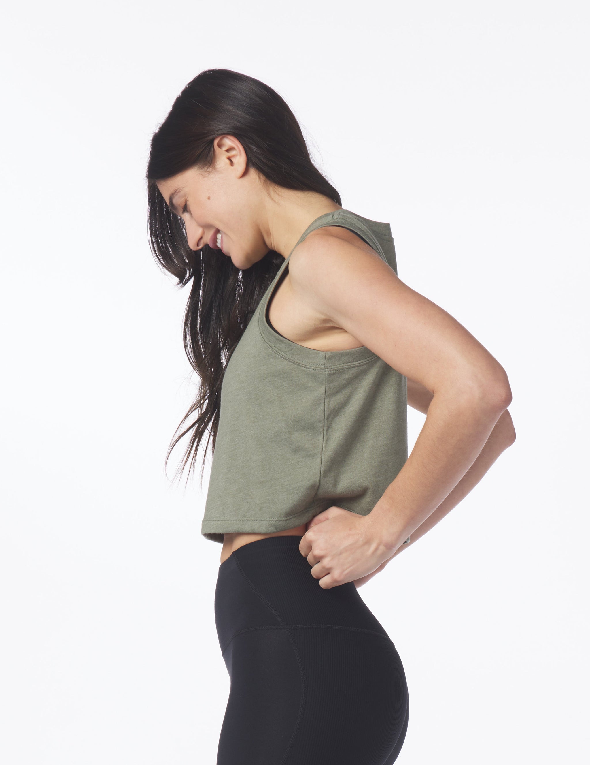 Block Tank: Fern Heather Block Tank: Fern Heather