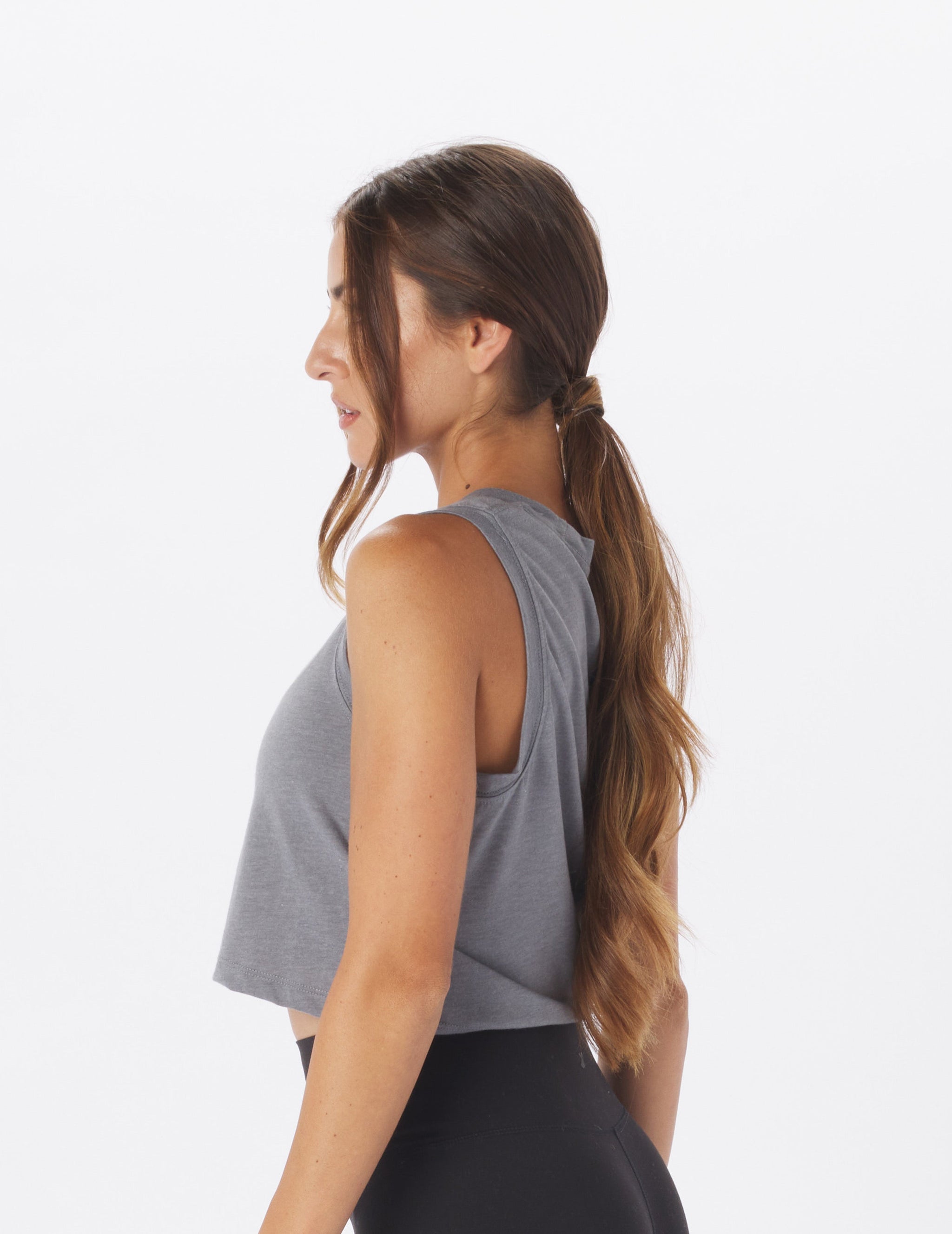 Block Tank: Silver Fog Heather Block Tank: Silver Fog Heather