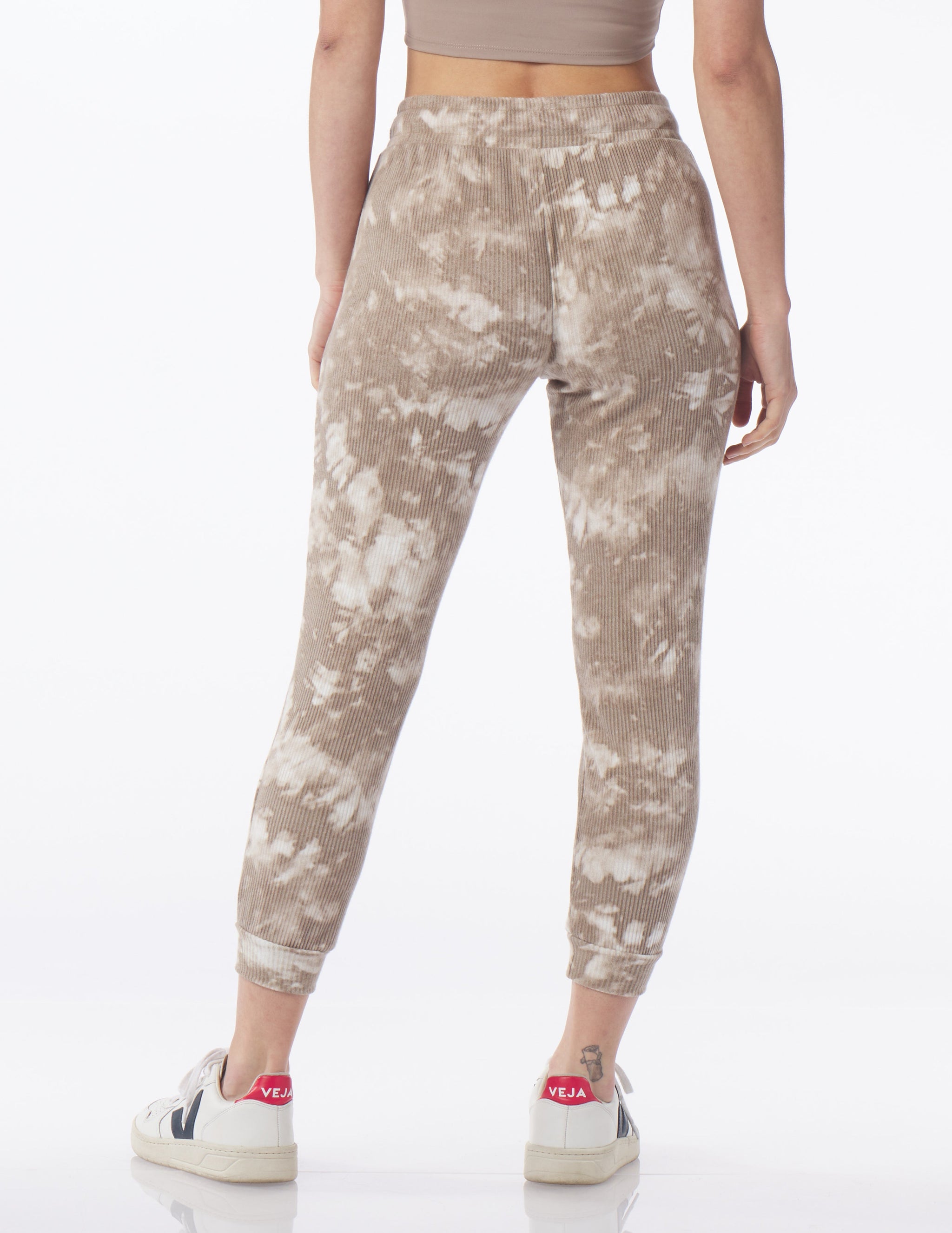 Comfort 7/8 Jogger: Mocha Tie-Dye Comfort 7/8 Jogger: Mocha Tie-Dye