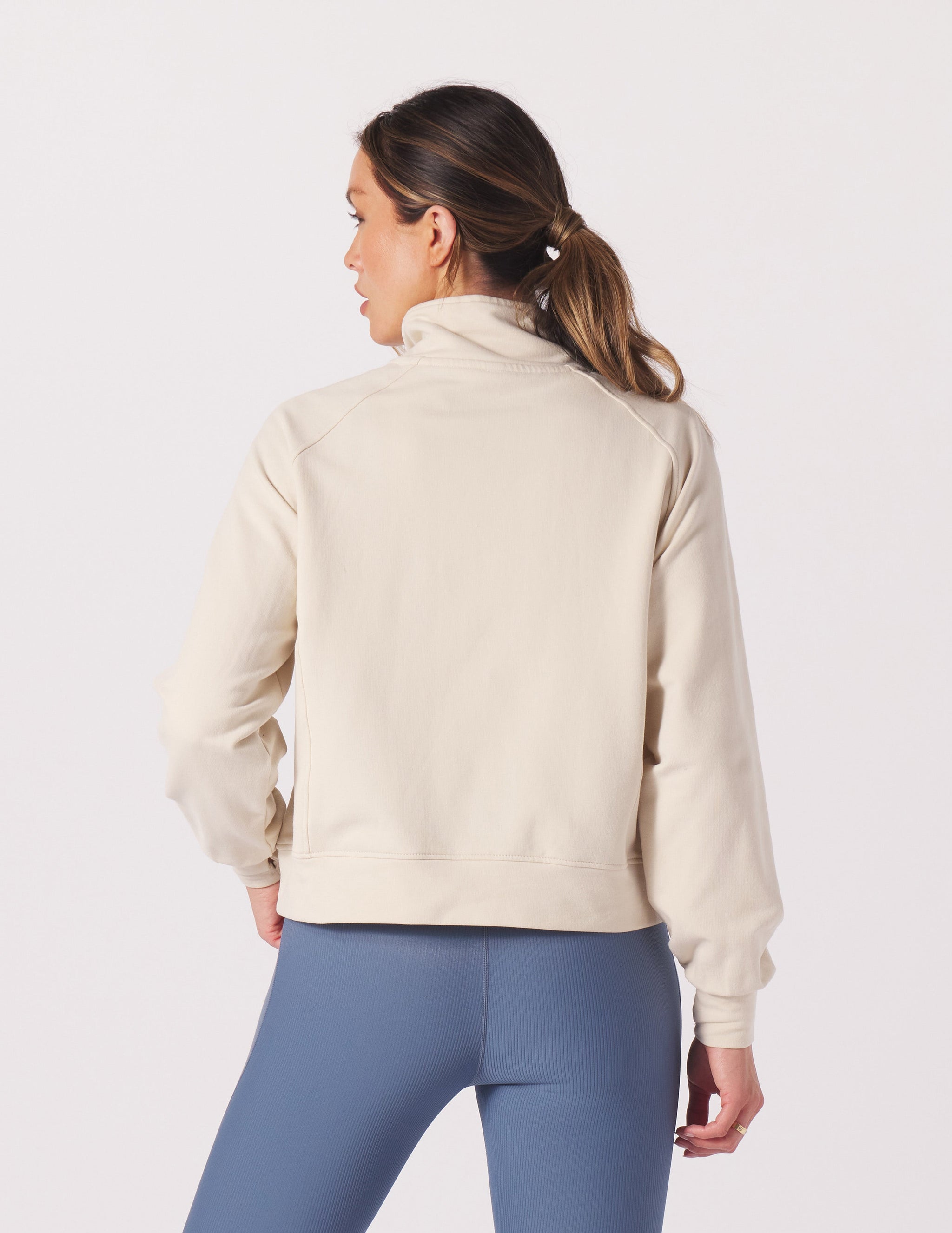 Daily Scuba 1/4 Zip: Oatmilk Daily Scuba 1/4 Zip: Oatmilk