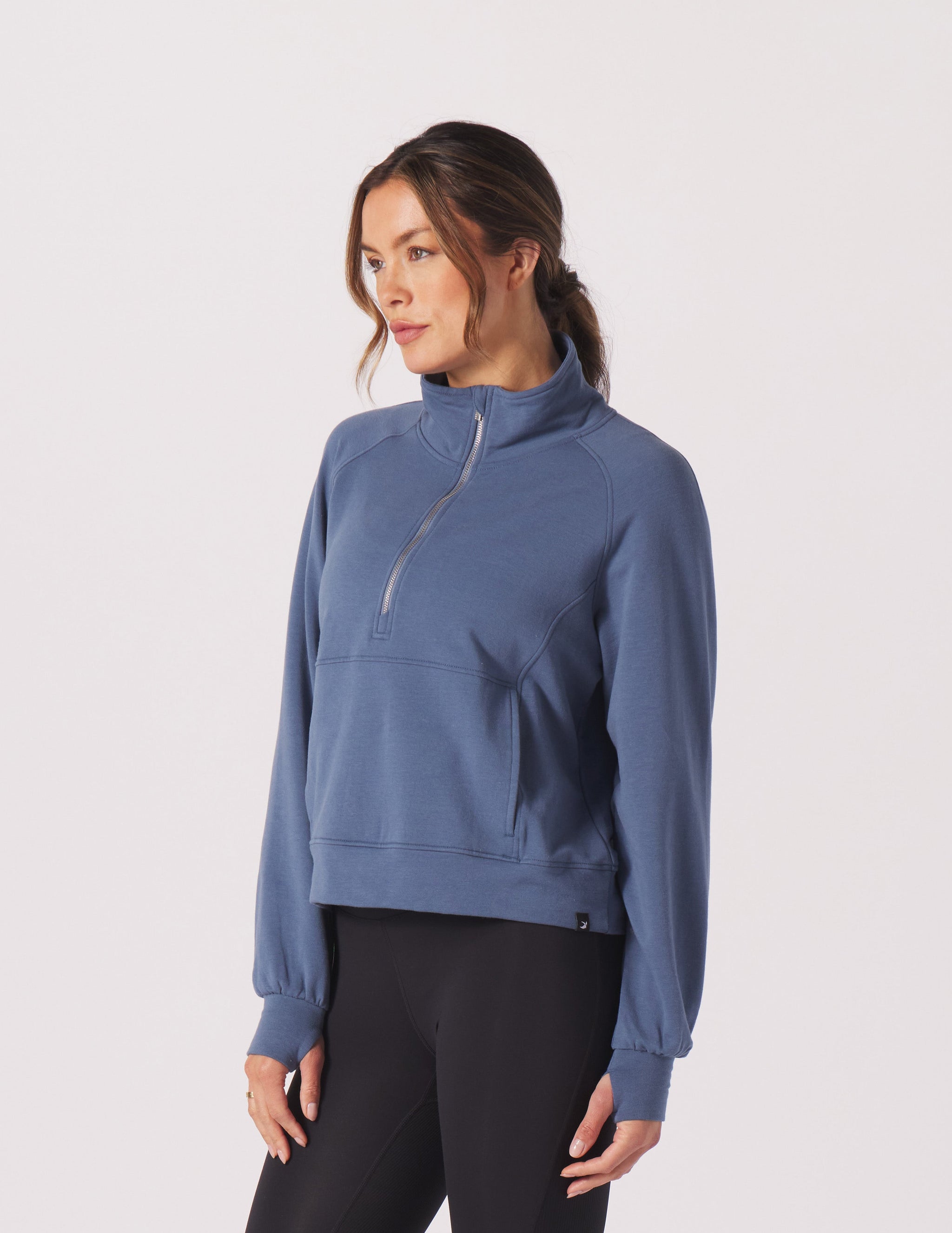 Daily Scuba 1/4 Zip: Washed Blue Daily Scuba 1/4 Zip: Washed Blue