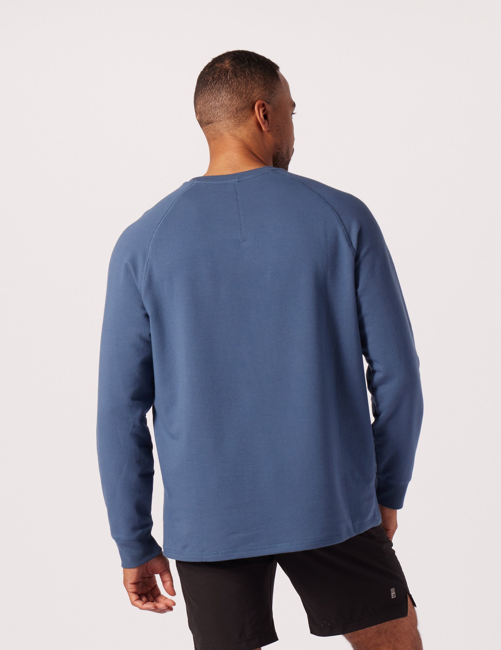 Dakota Crewneck: Washed Blue Dakota Crewneck: Washed Blue