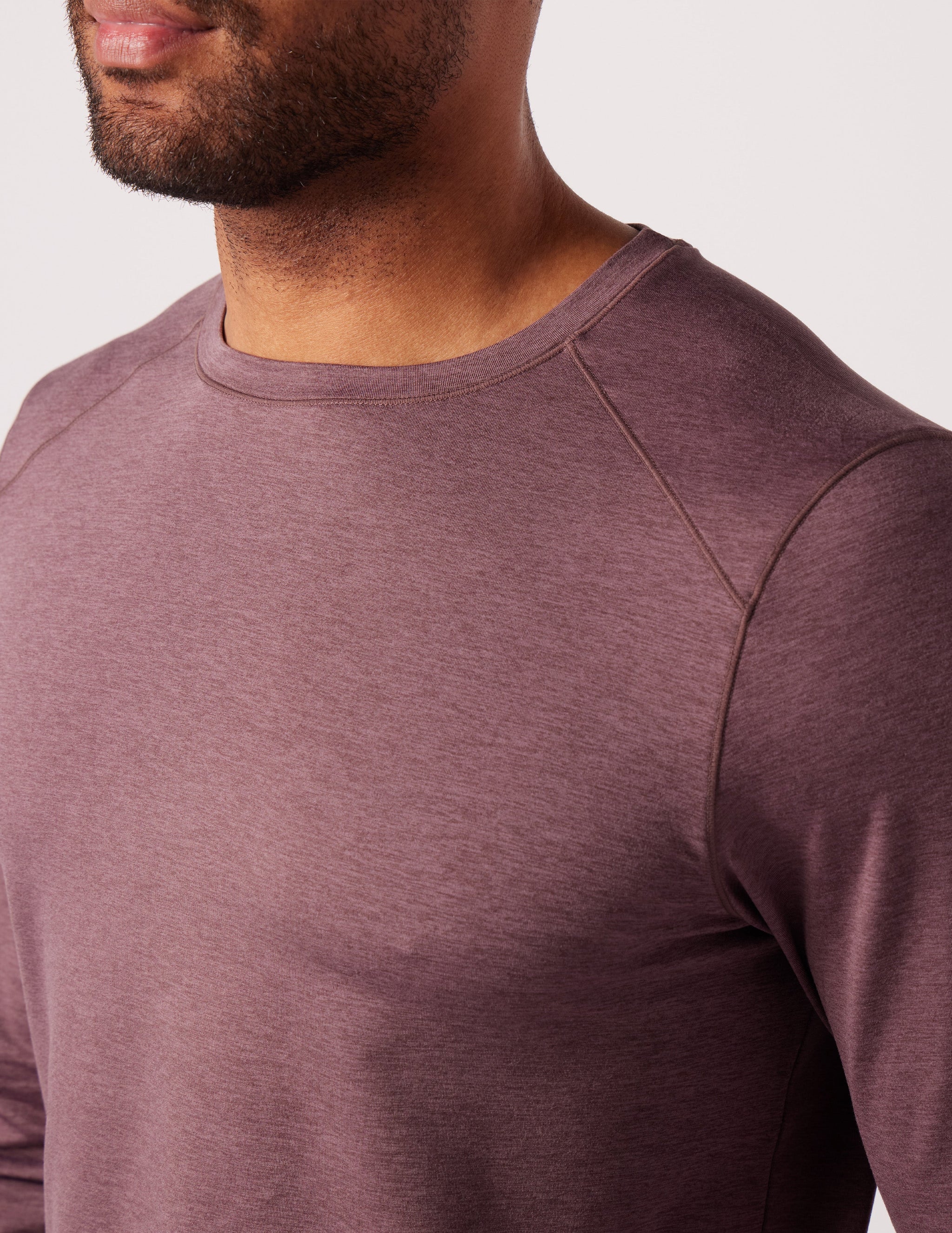 Dash Crew Neck: Berry Wine Marble Dash Crew Neck: Berry Wine Marble