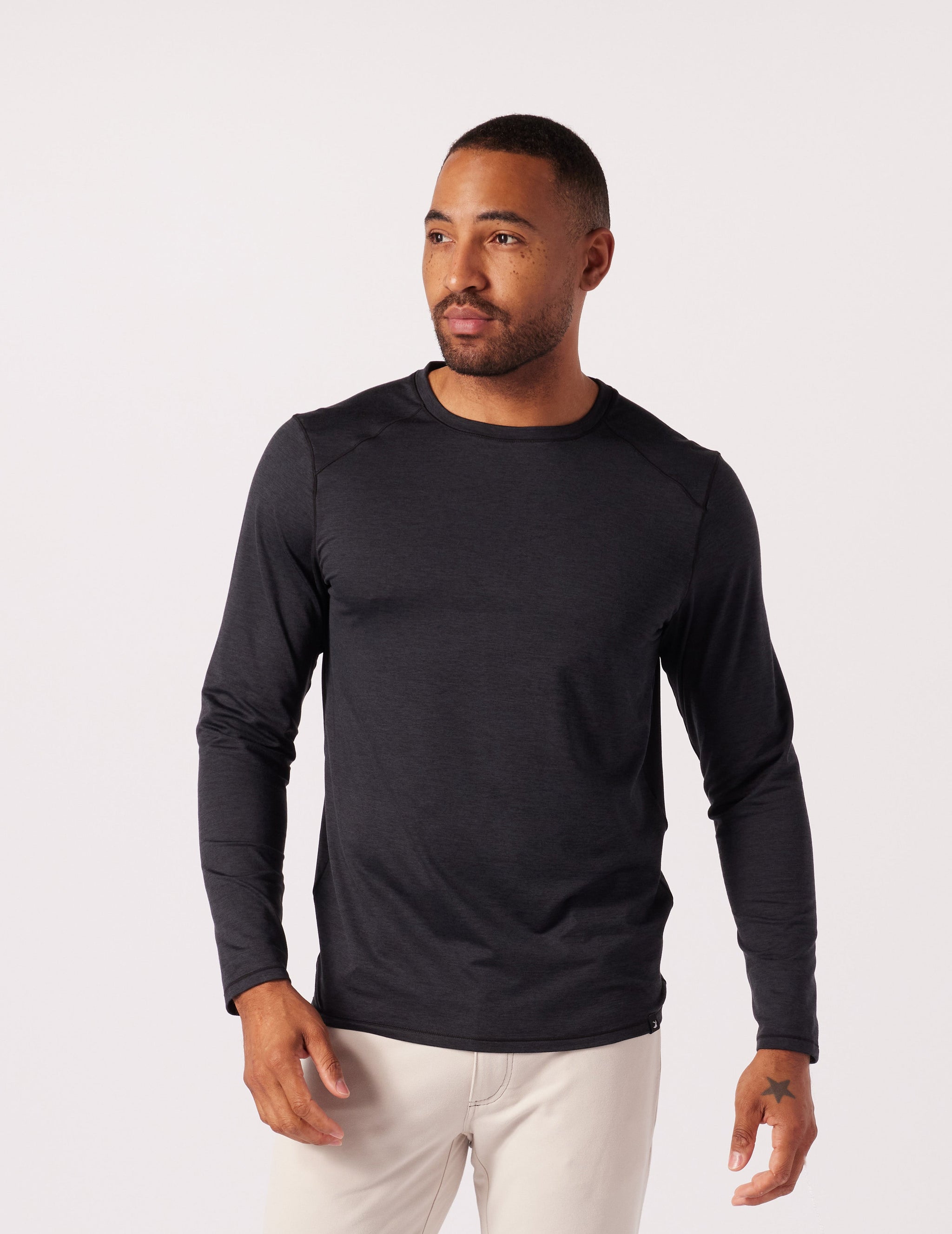 Dash Crew Neck: Black Marble Dash Crew Neck: Black Marble