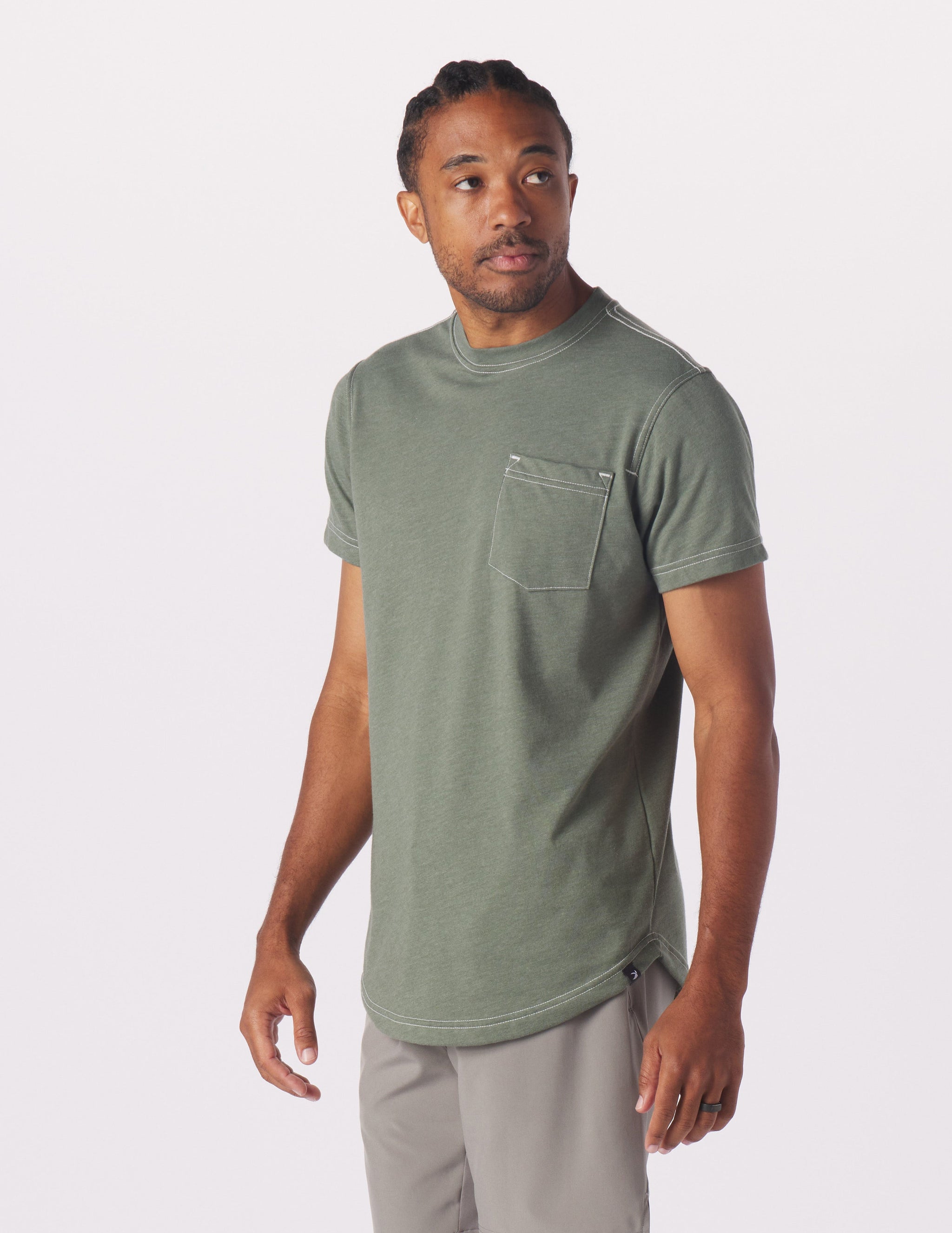 Do No Harm Tee: Ocean Moss Heather Do No Harm Tee: Ocean Moss Heather