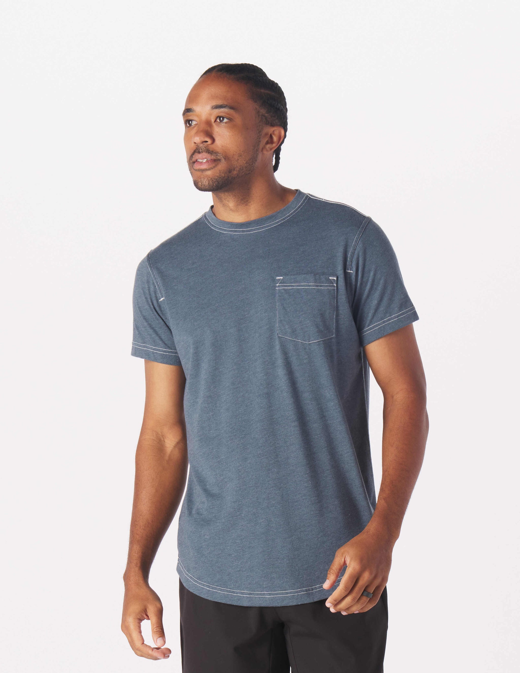 Do No Harm Tee: Steel Blue Heather Do No Harm Tee: Steel Blue Heather