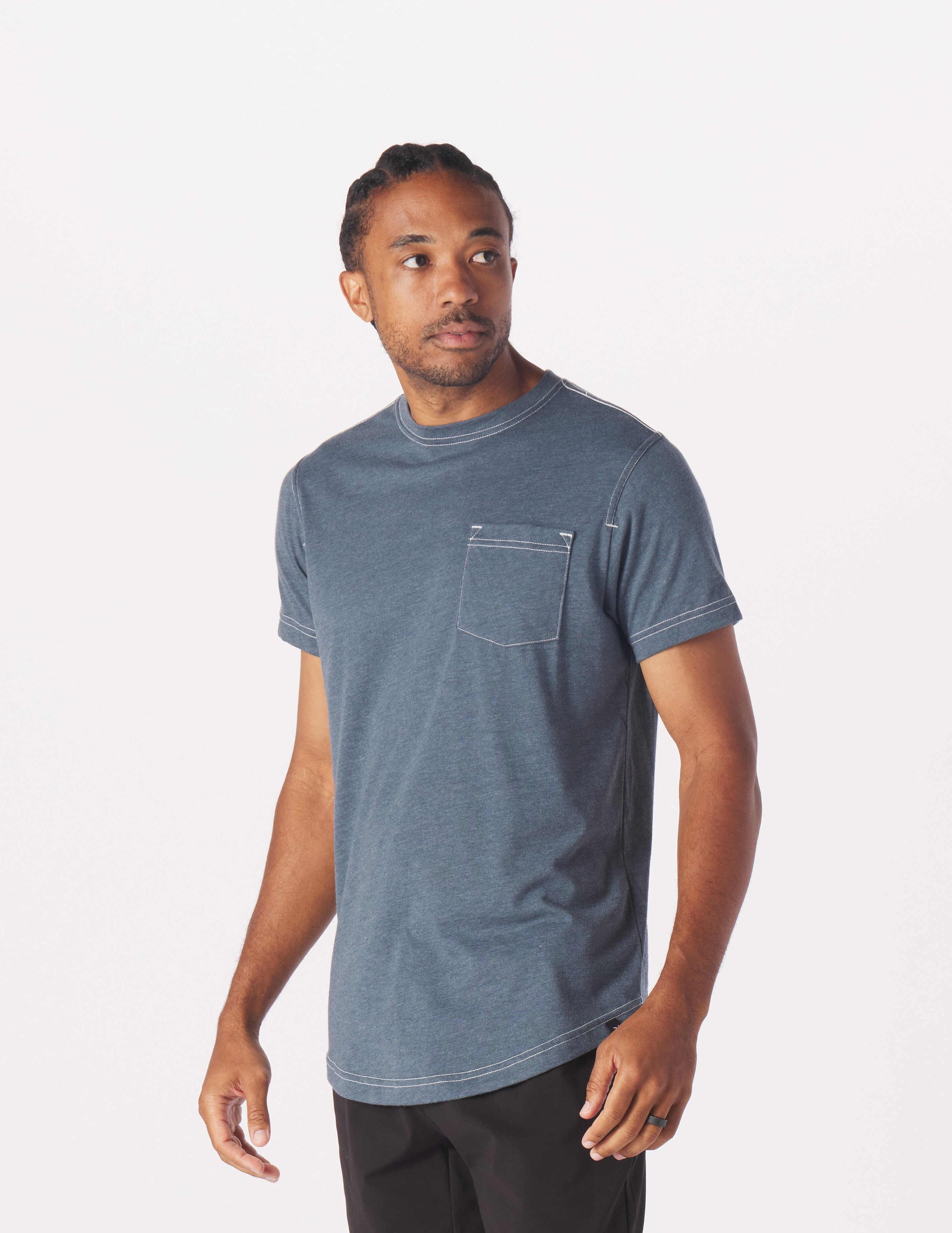 Do No Harm Tee: Steel Blue Heather Do No Harm Tee: Steel Blue Heather