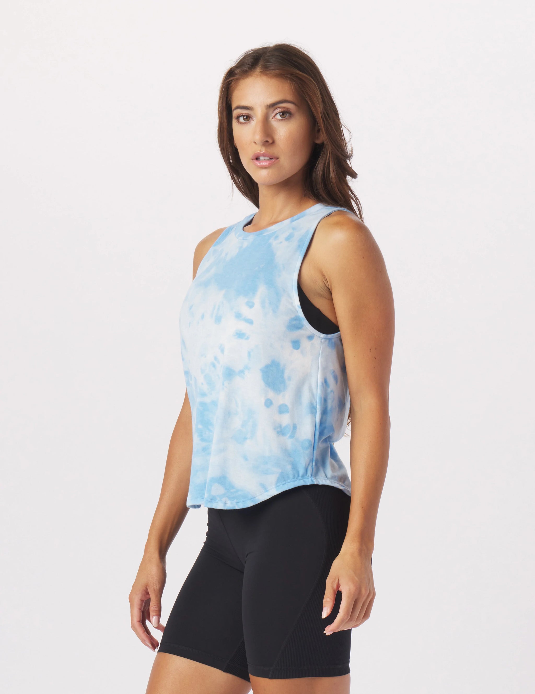 Electric Tank: Ice Blue Lava Dye Electric Tank: Ice Blue Lava Dye