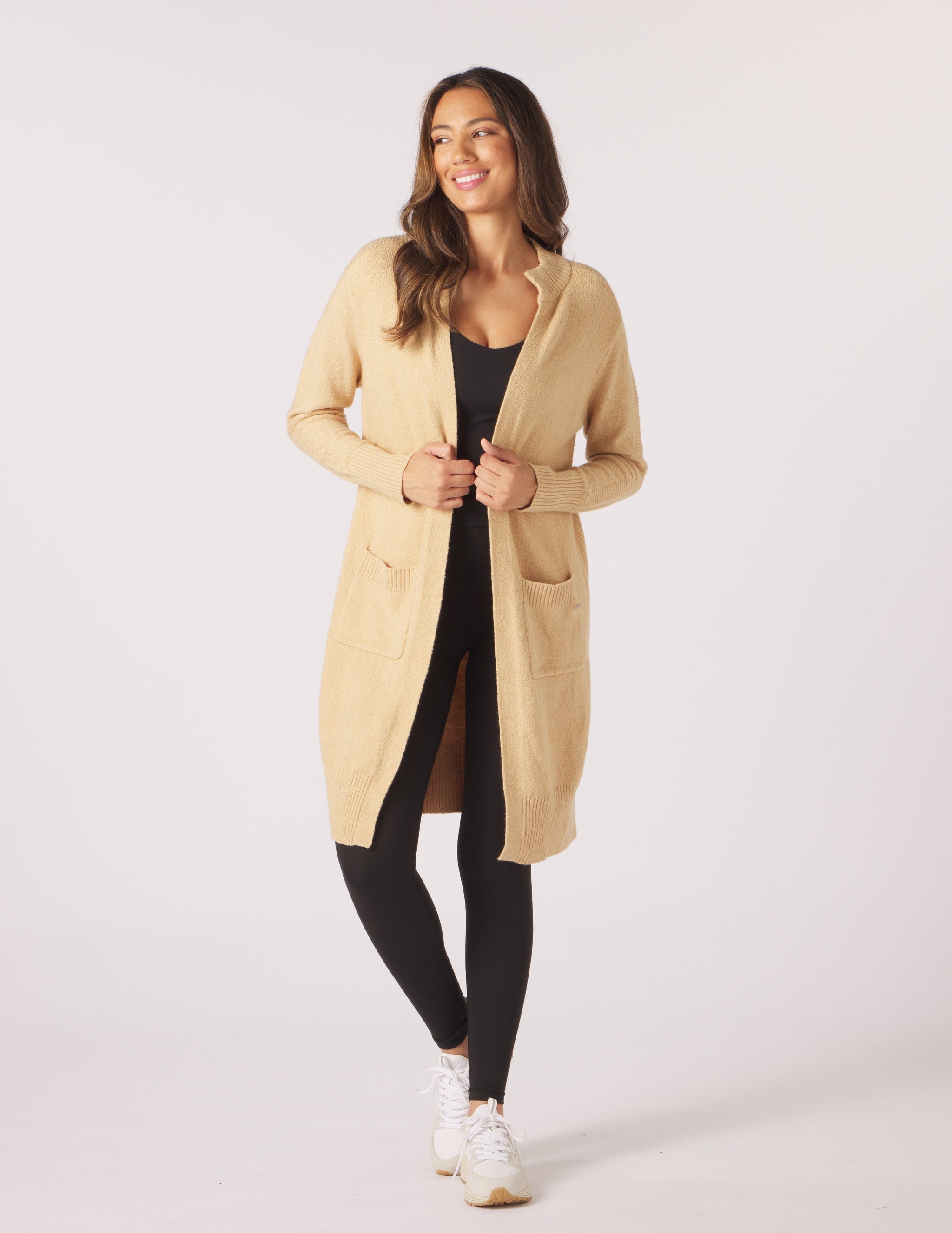 Elevated Cardigan: Tan Elevated Cardigan: Tan