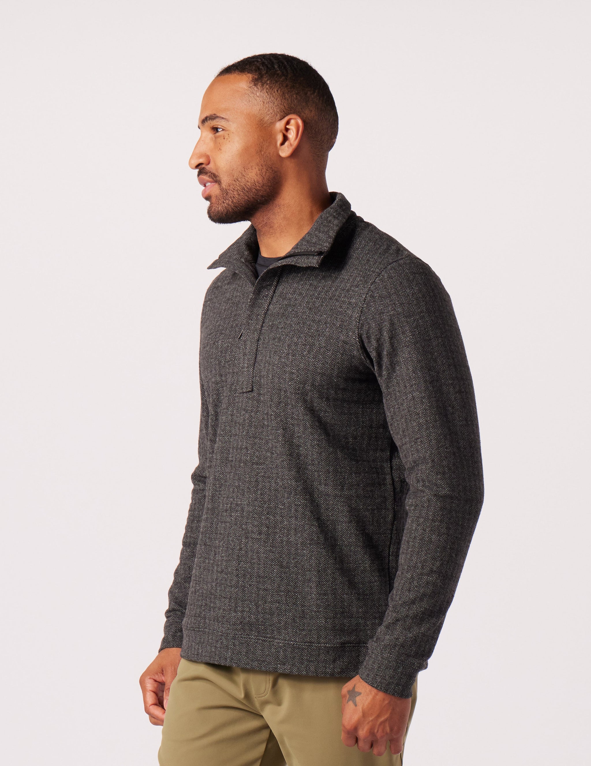 Fletcher 1/4 Zip: Black Fletcher 1/4 Zip: Black