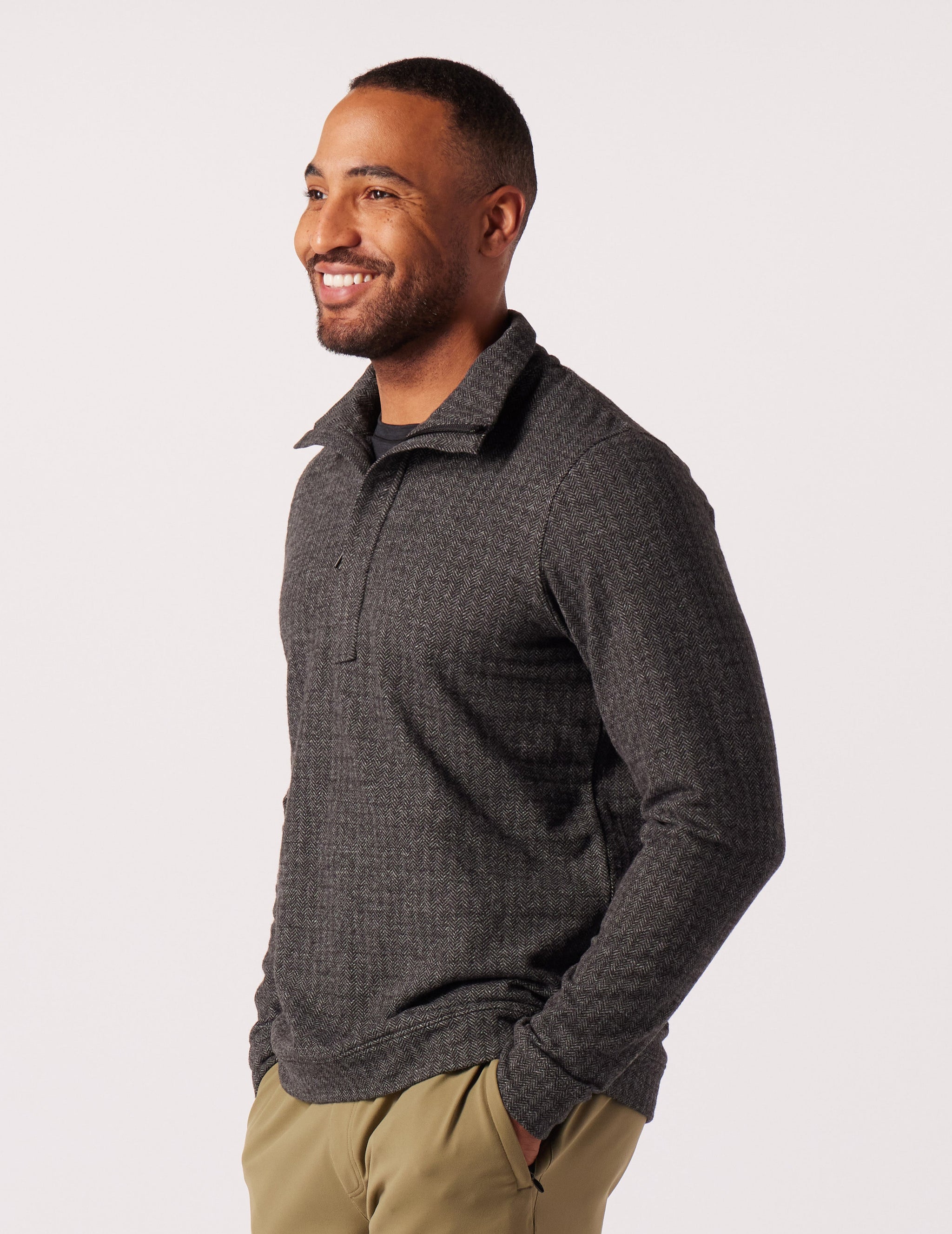 Fletcher 1/4 Zip: Black Fletcher 1/4 Zip: Black