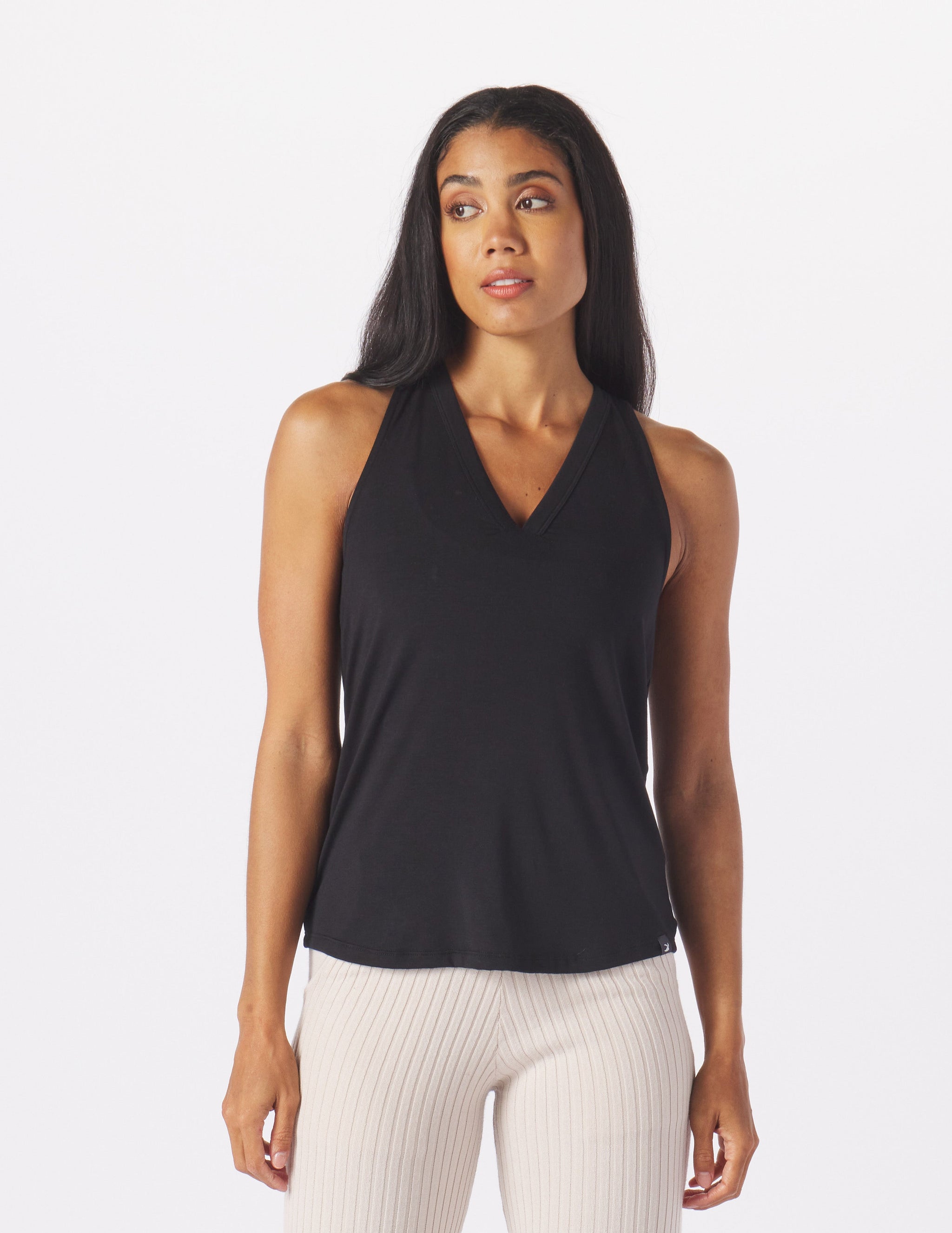 Half Volley Tank: Black Half Volley Tank: Black