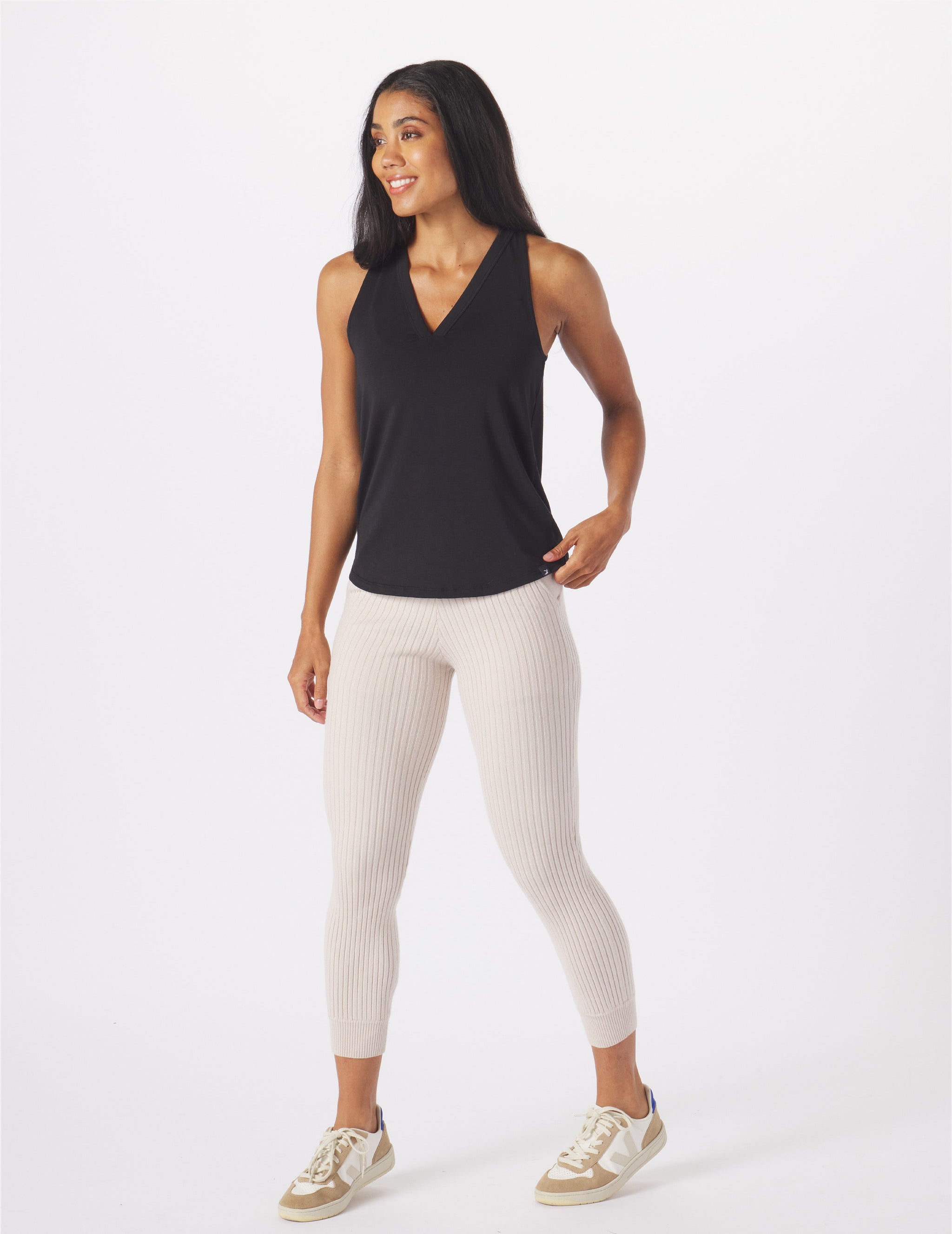 Half Volley Tank: Black Half Volley Tank: Black