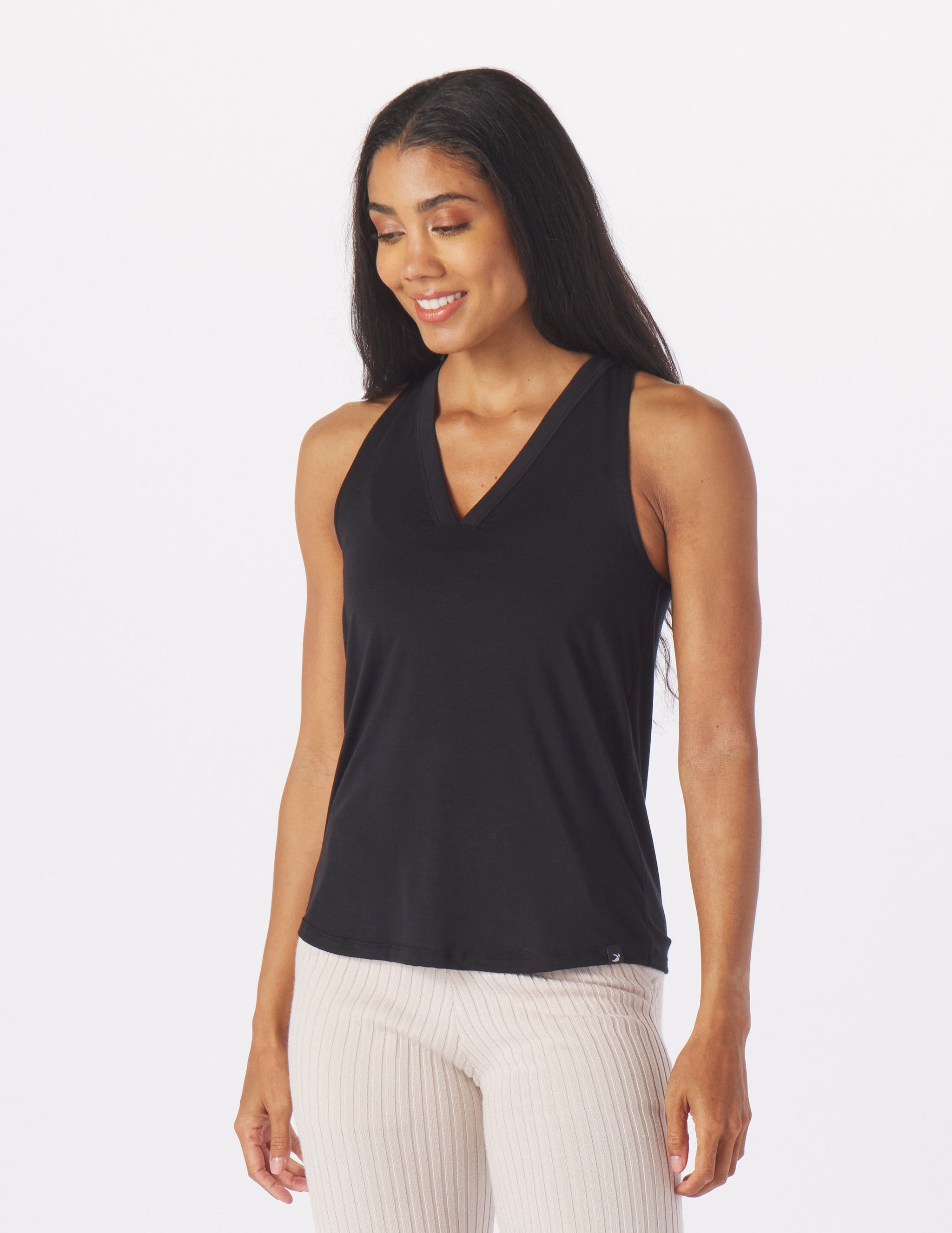 Half Volley Tank: Black Half Volley Tank: Black