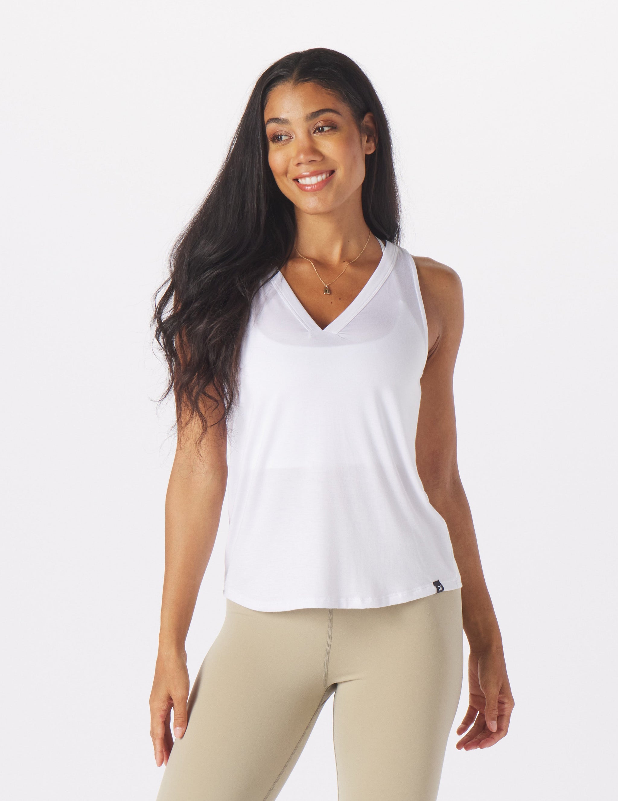 Half Volley Tank: White Half Volley Tank: White