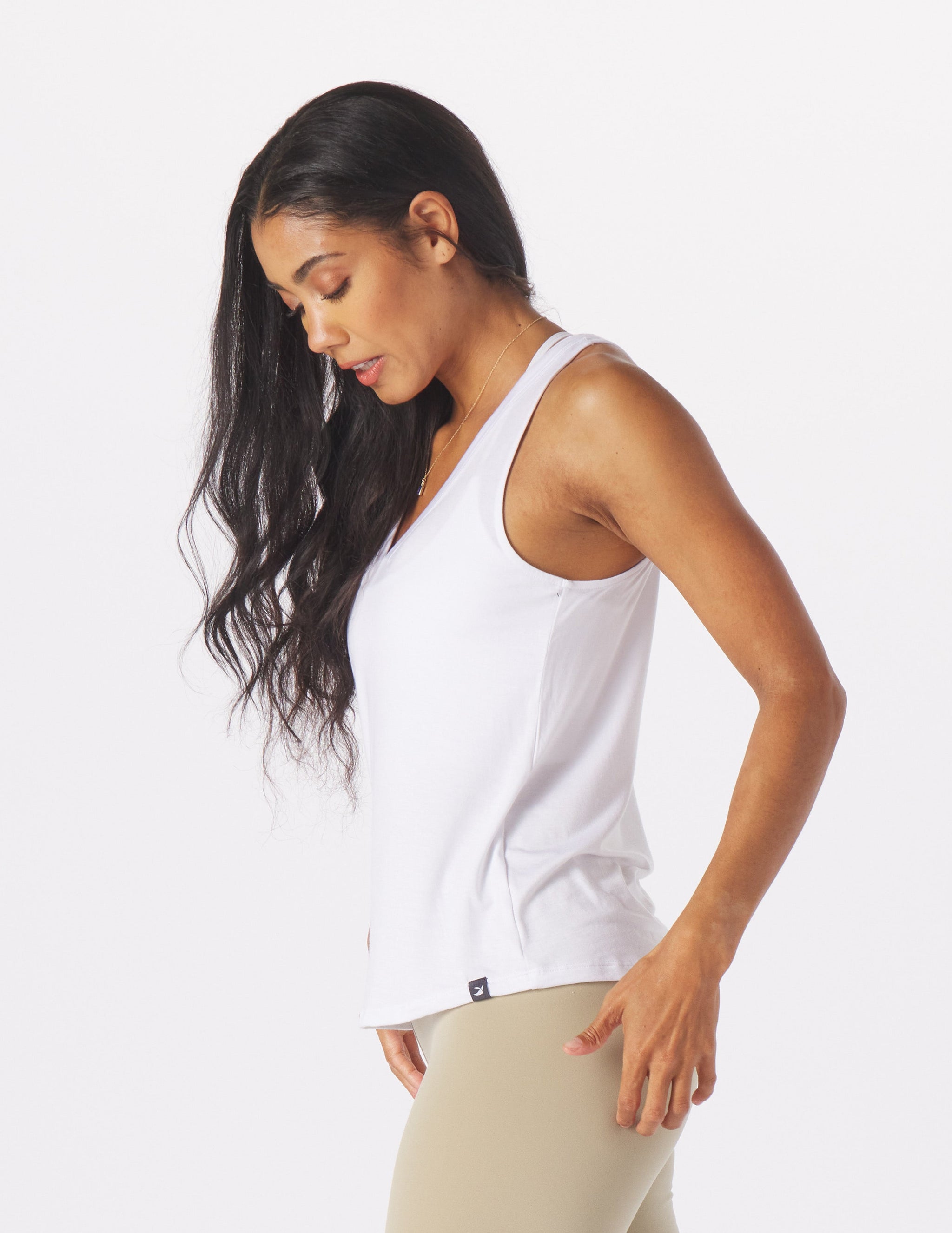 Half Volley Tank: White Half Volley Tank: White