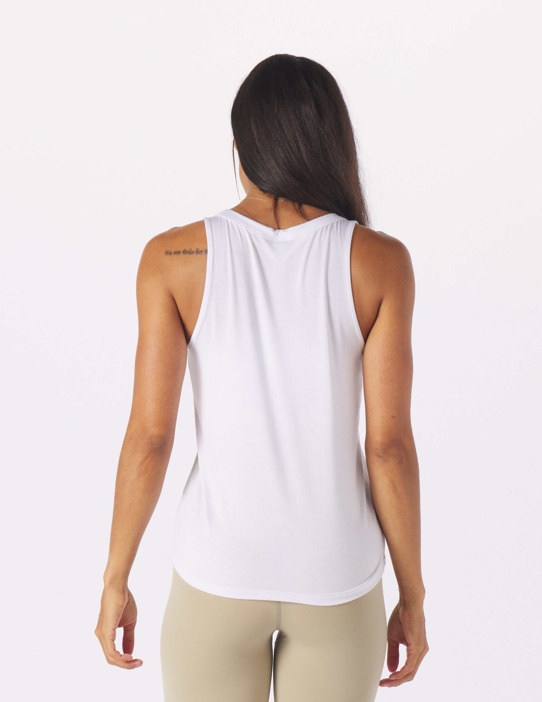 Half Volley Tank: White Half Volley Tank: White