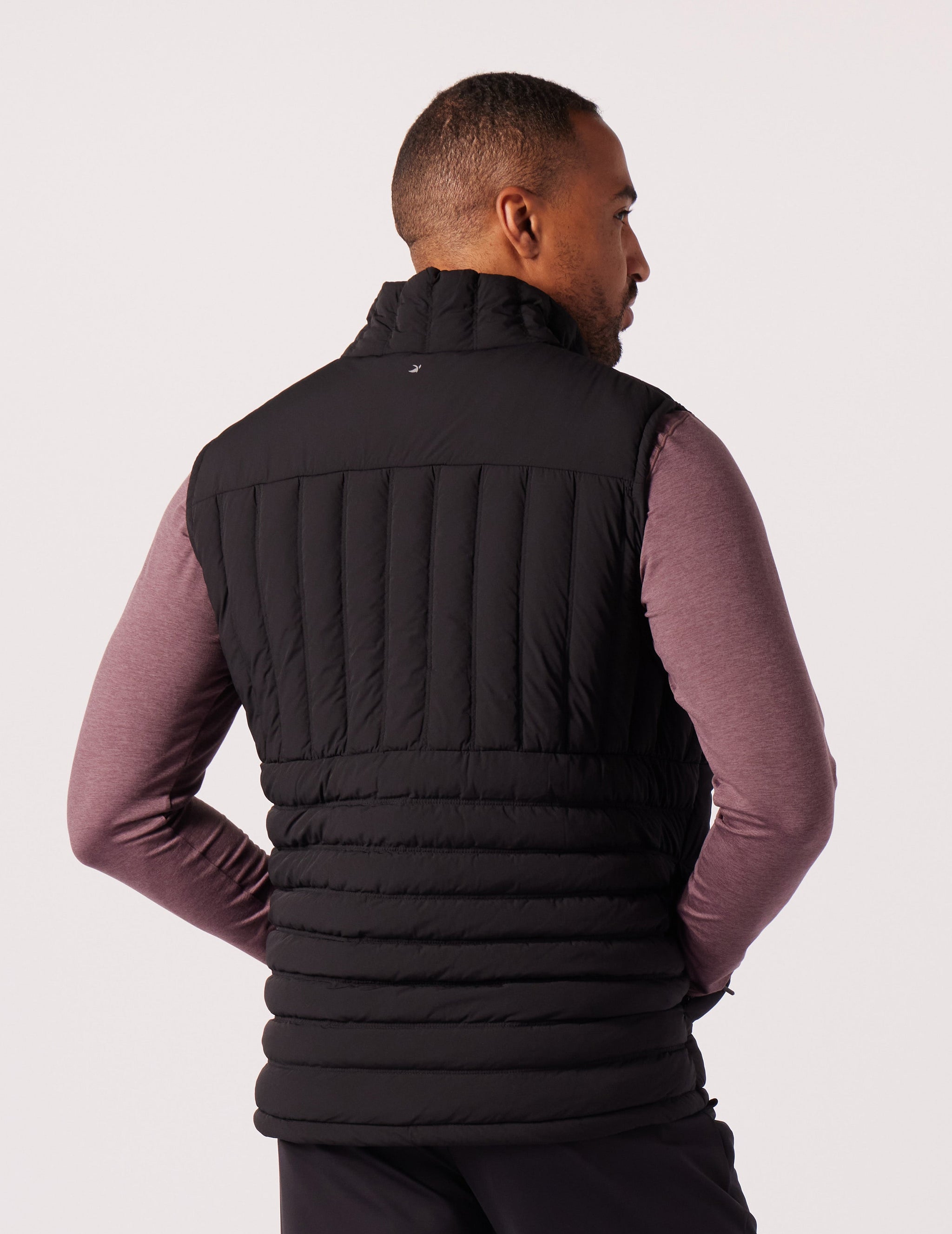 Hybrid Puffer Vest: Black Hybrid Puffer Vest: Black