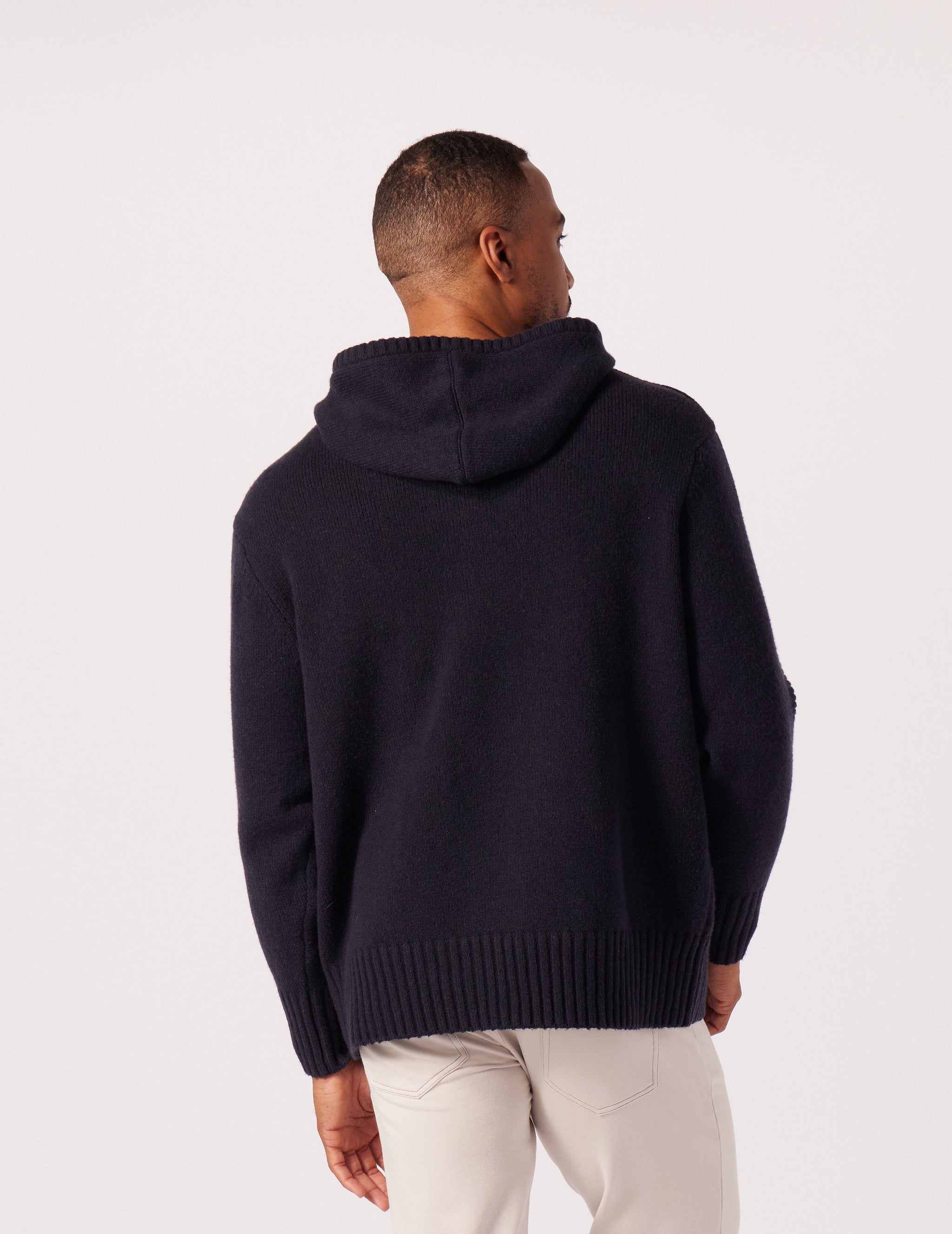 Knit Up Hoodie: Black Knit Up Hoodie: Black