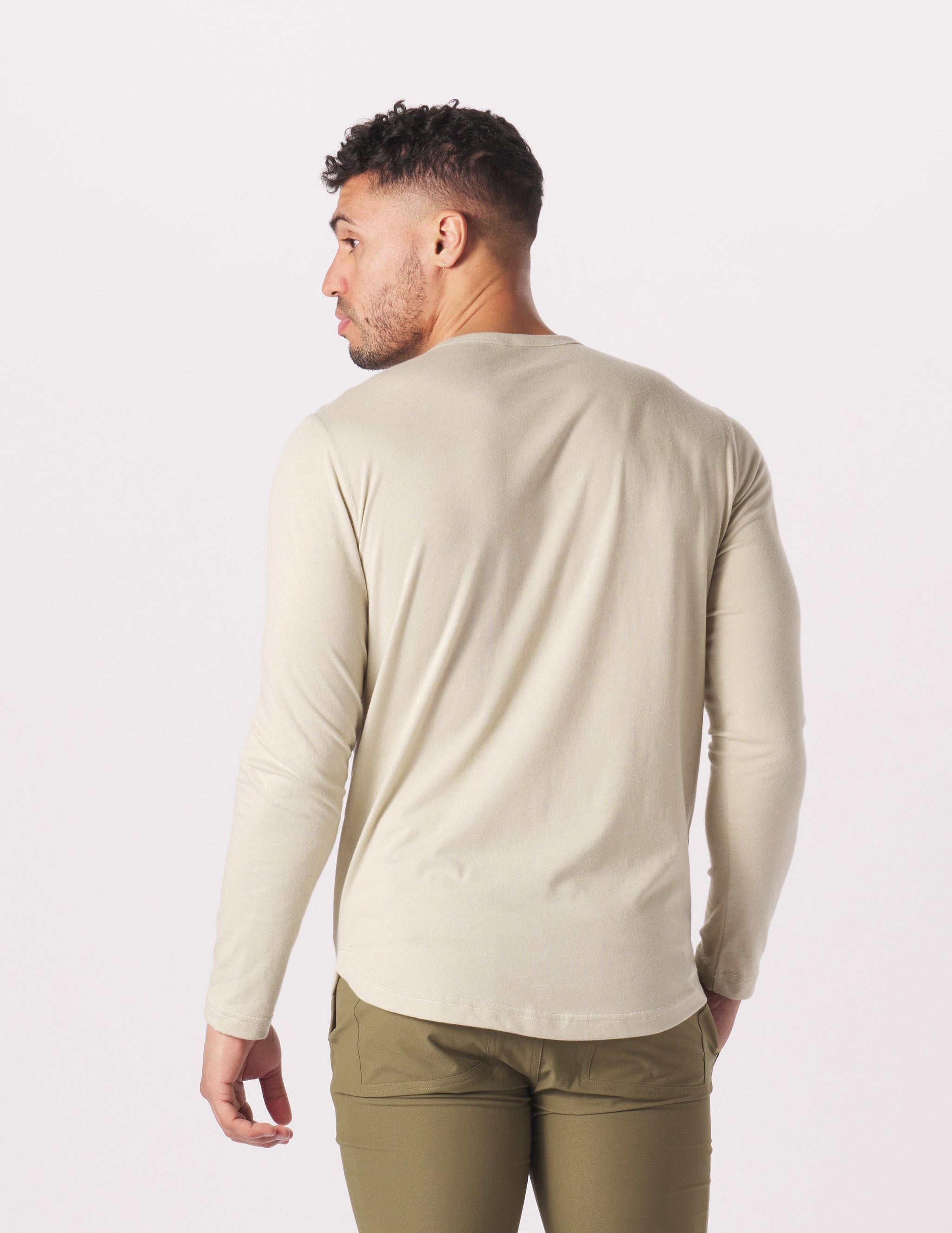 Do No Harm Henley: Linen Heather Do No Harm Henley: Linen Heather