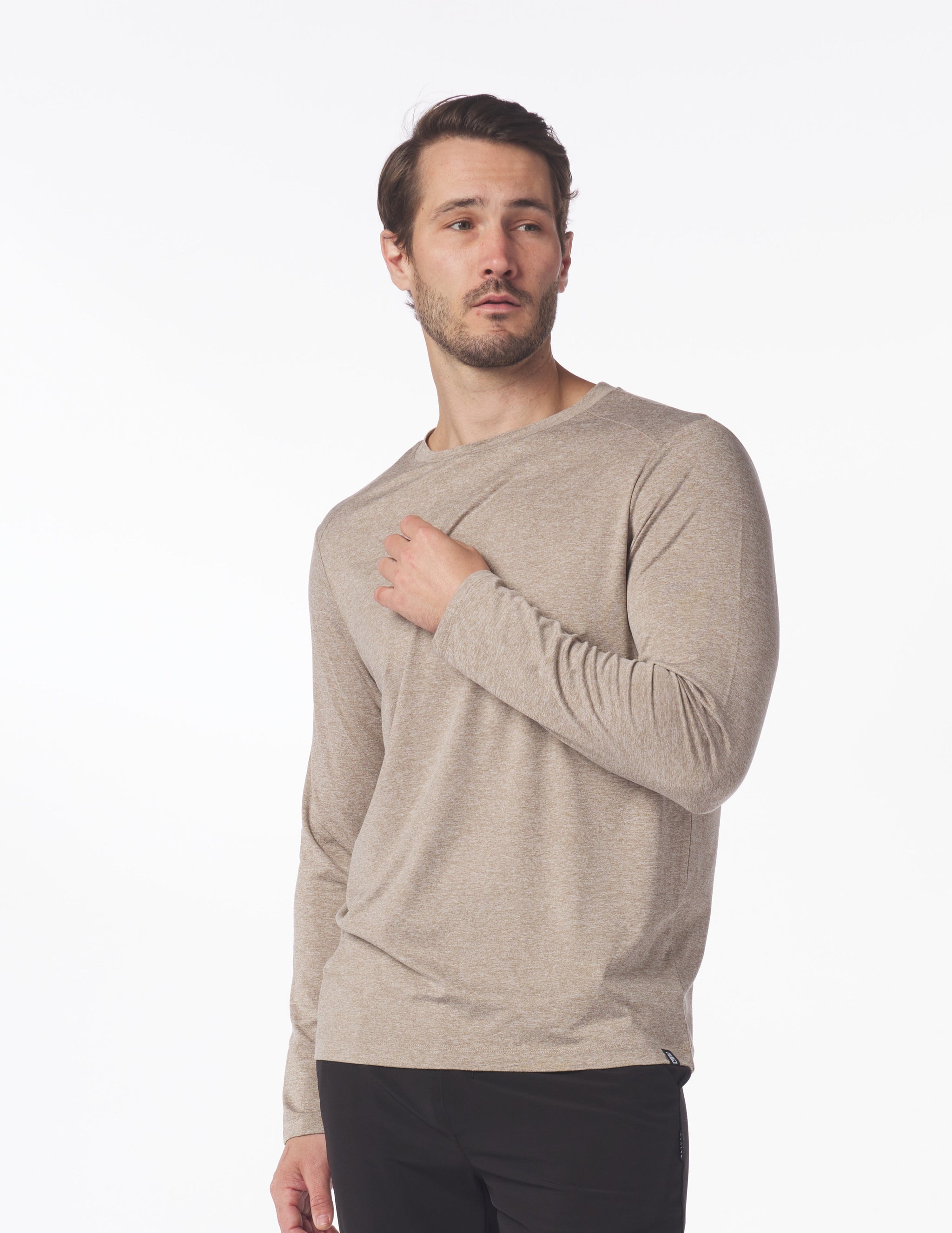 Salton Long Sleeve: Mocha Heather Salton Long Sleeve: Mocha Heather