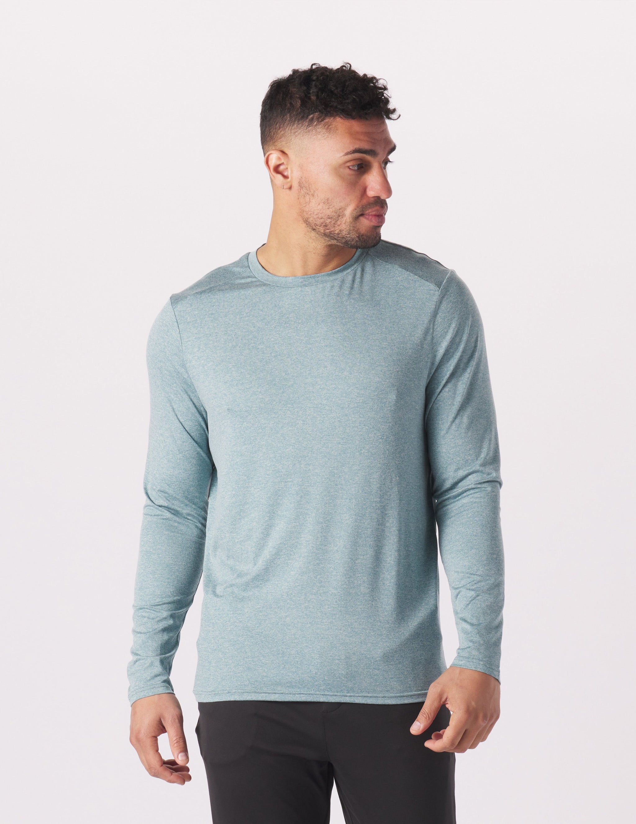 Salton Long Sleeve: Lagoon Heather Salton Long Sleeve: Lagoon Heather