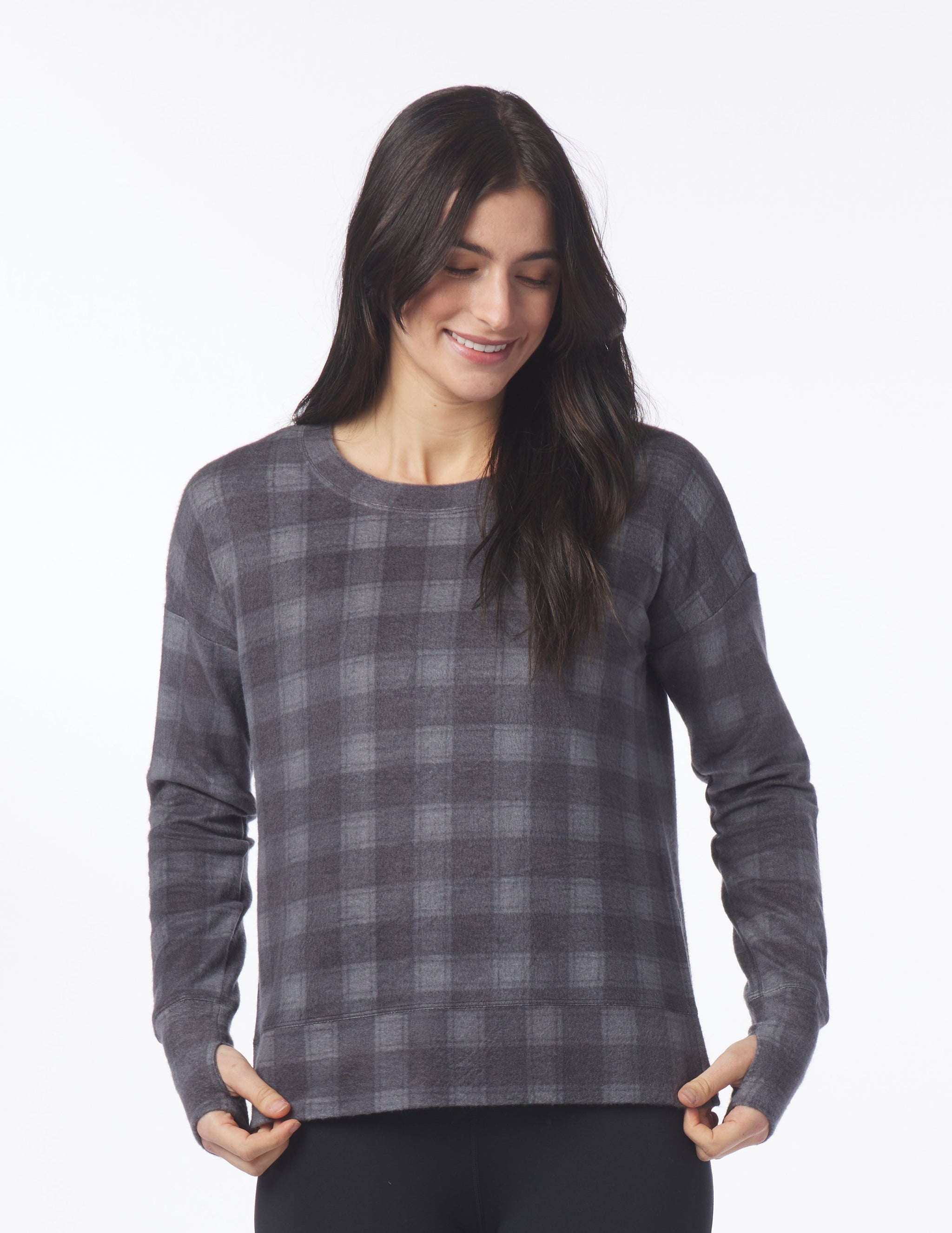 Lounge Long Sleeve: Black McGregor Plaid Lounge Long Sleeve: Black McGregor Plaid