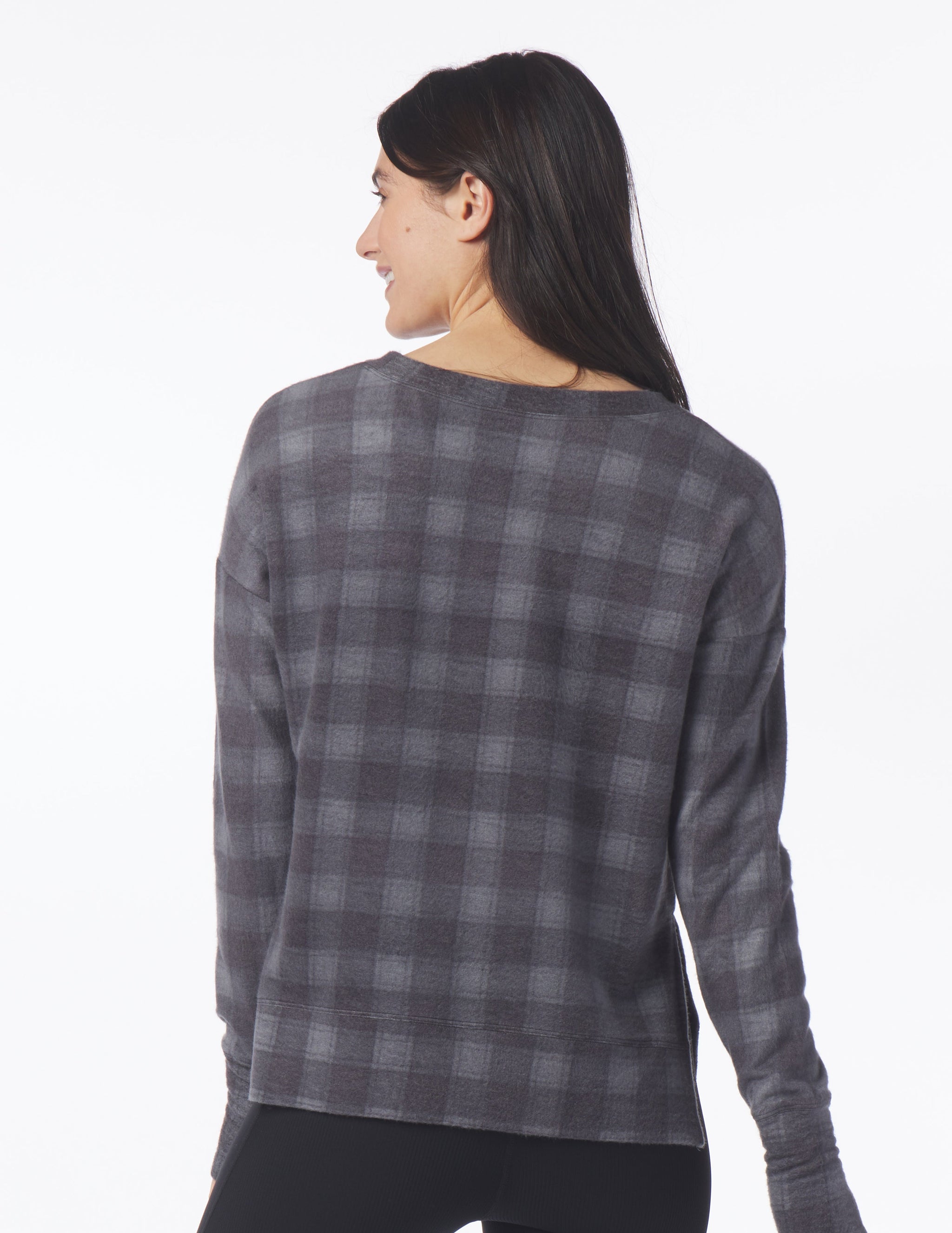 Lounge Long Sleeve: Black McGregor Plaid Lounge Long Sleeve: Black McGregor Plaid