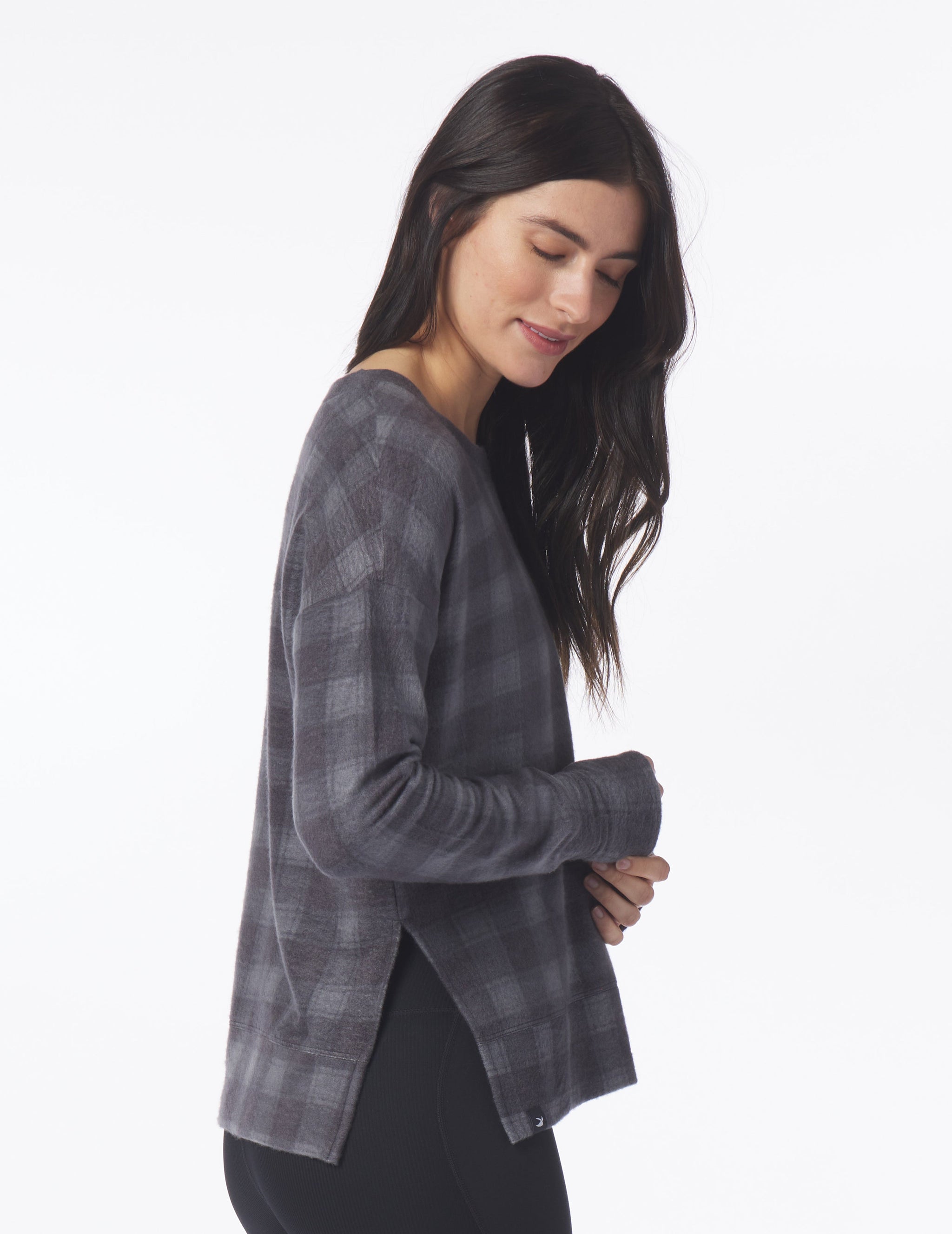 Lounge Long Sleeve: Black McGregor Plaid Lounge Long Sleeve: Black McGregor Plaid