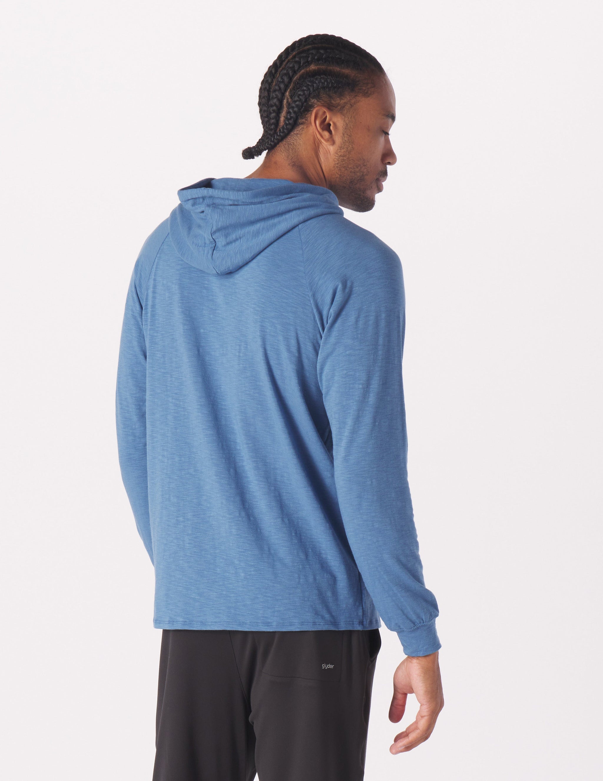 Low Tide Henley Hoodie: Lunar Sky Low Tide Henley Hoodie: Lunar Sky