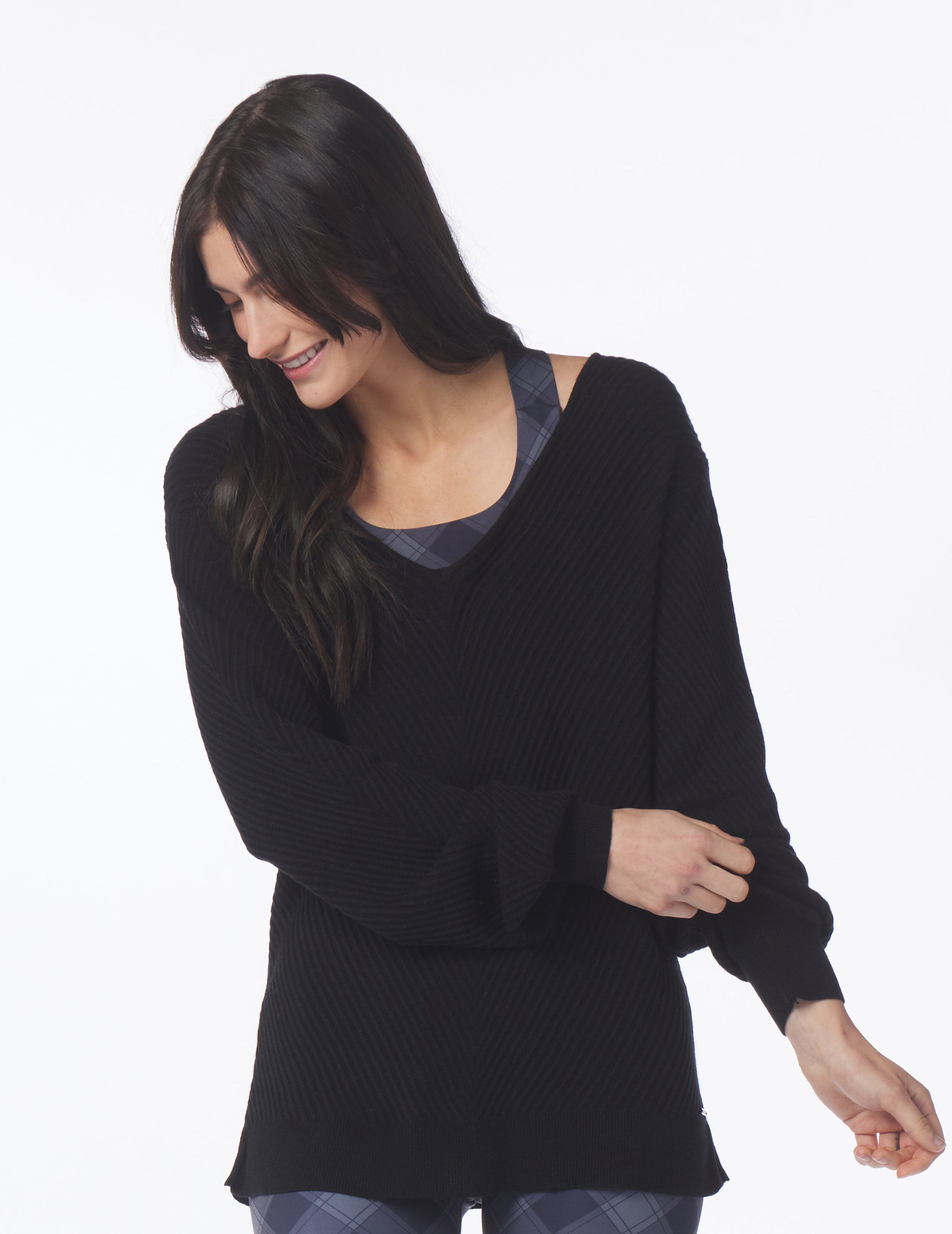 Luxury Rib Sweater: Black Luxury Rib Sweater: Black
