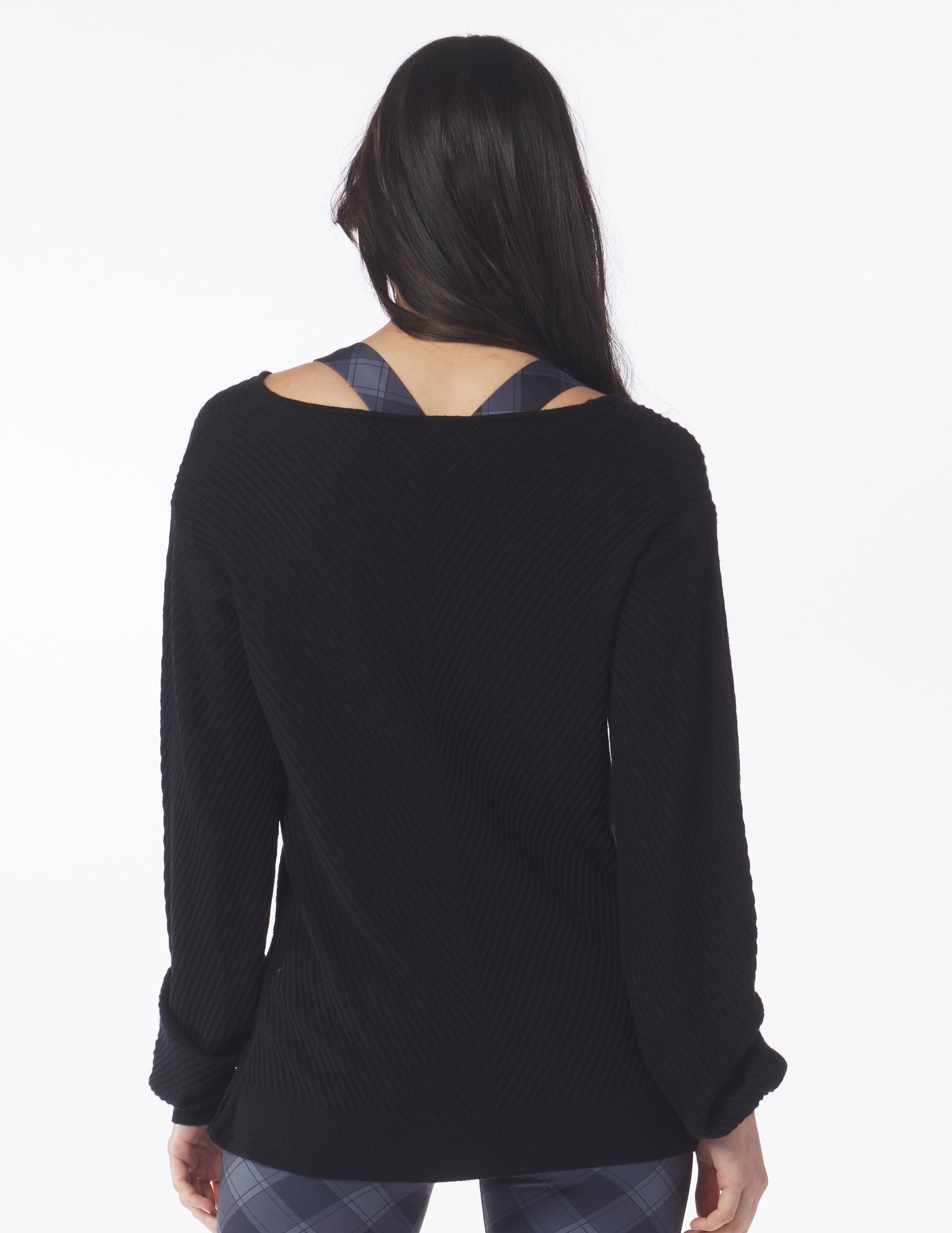 Luxury Rib Sweater: Black Luxury Rib Sweater: Black