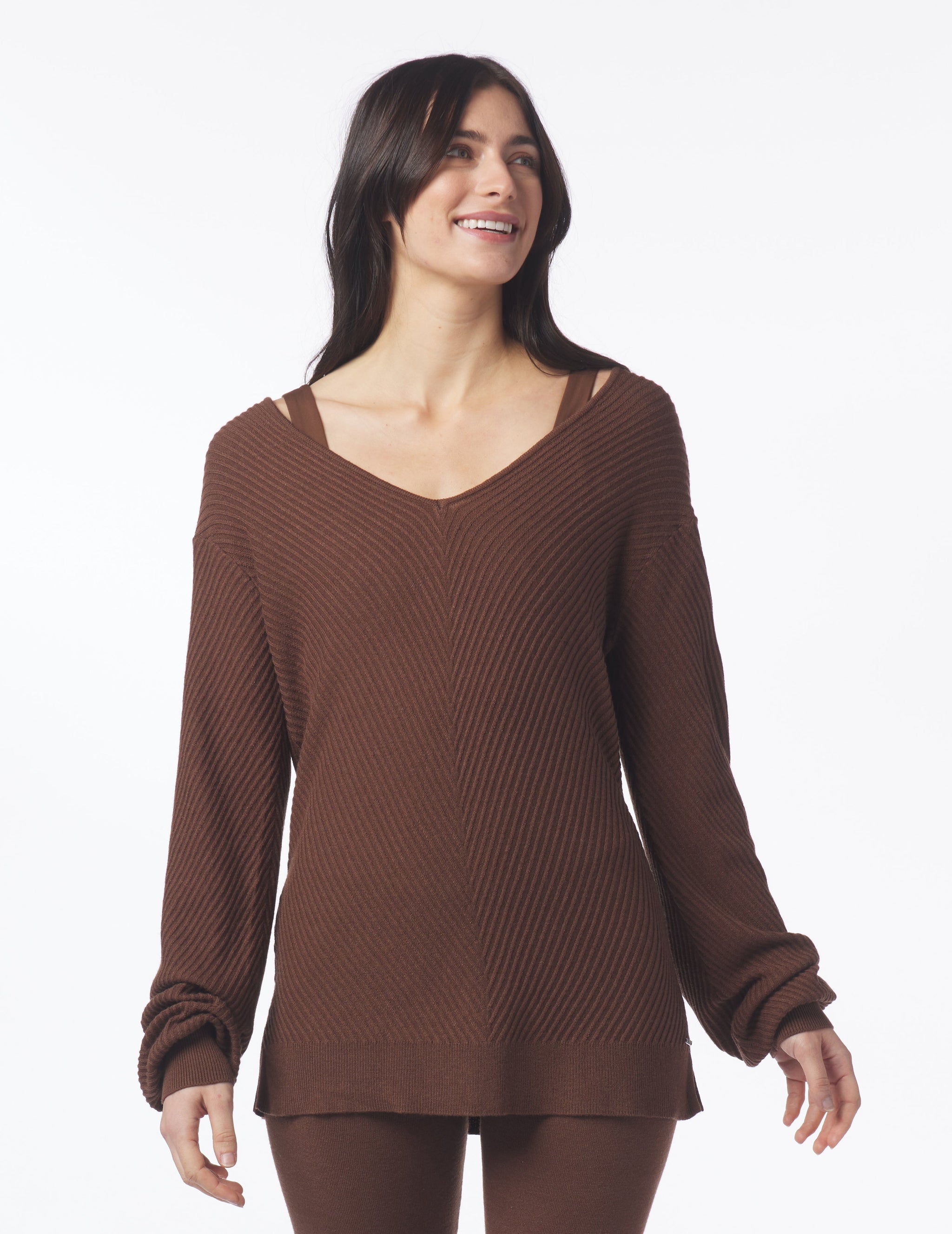 Luxury Rib Sweater: Espresso Luxury Rib Sweater: Espresso
