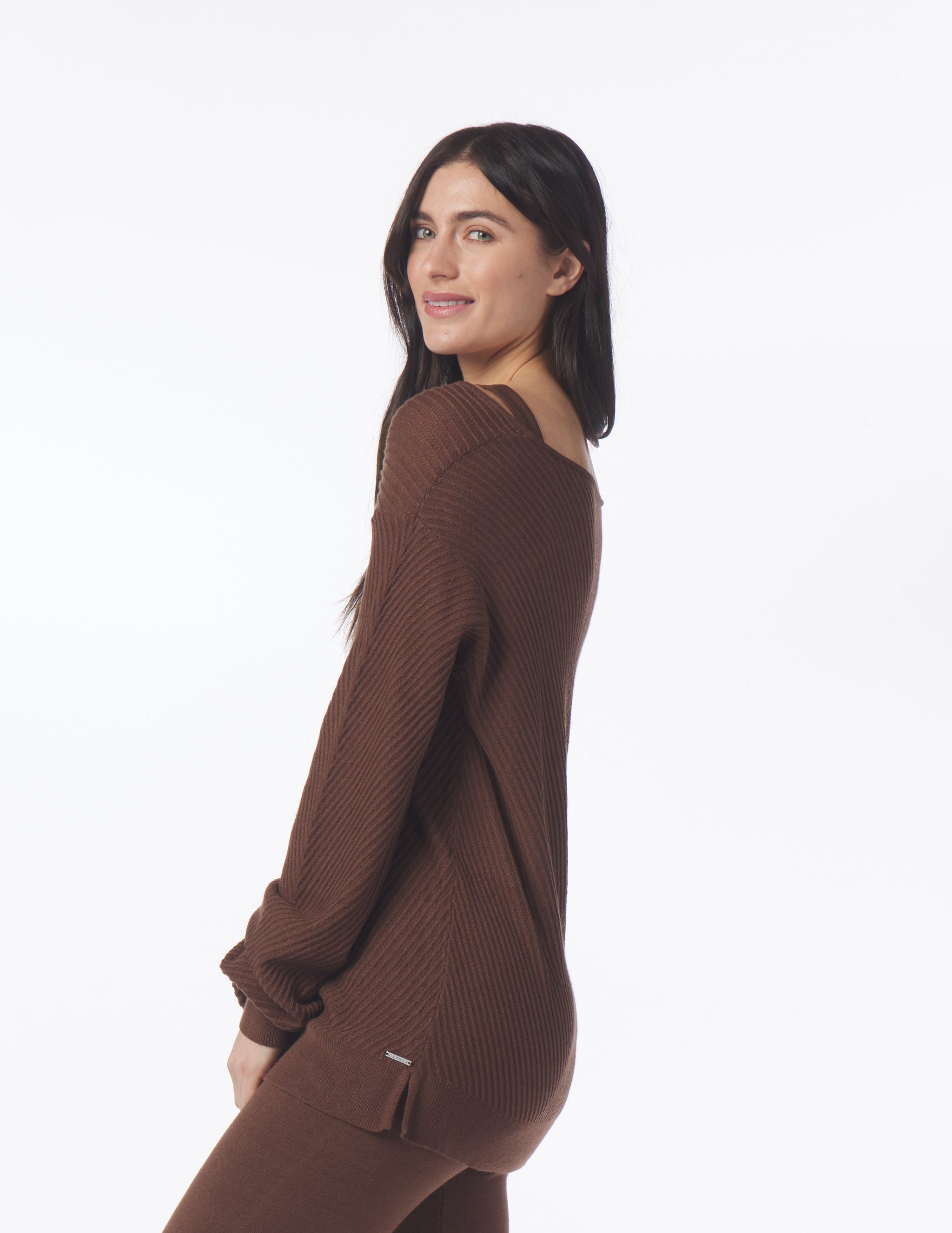 Luxury Rib Sweater: Espresso Luxury Rib Sweater: Espresso