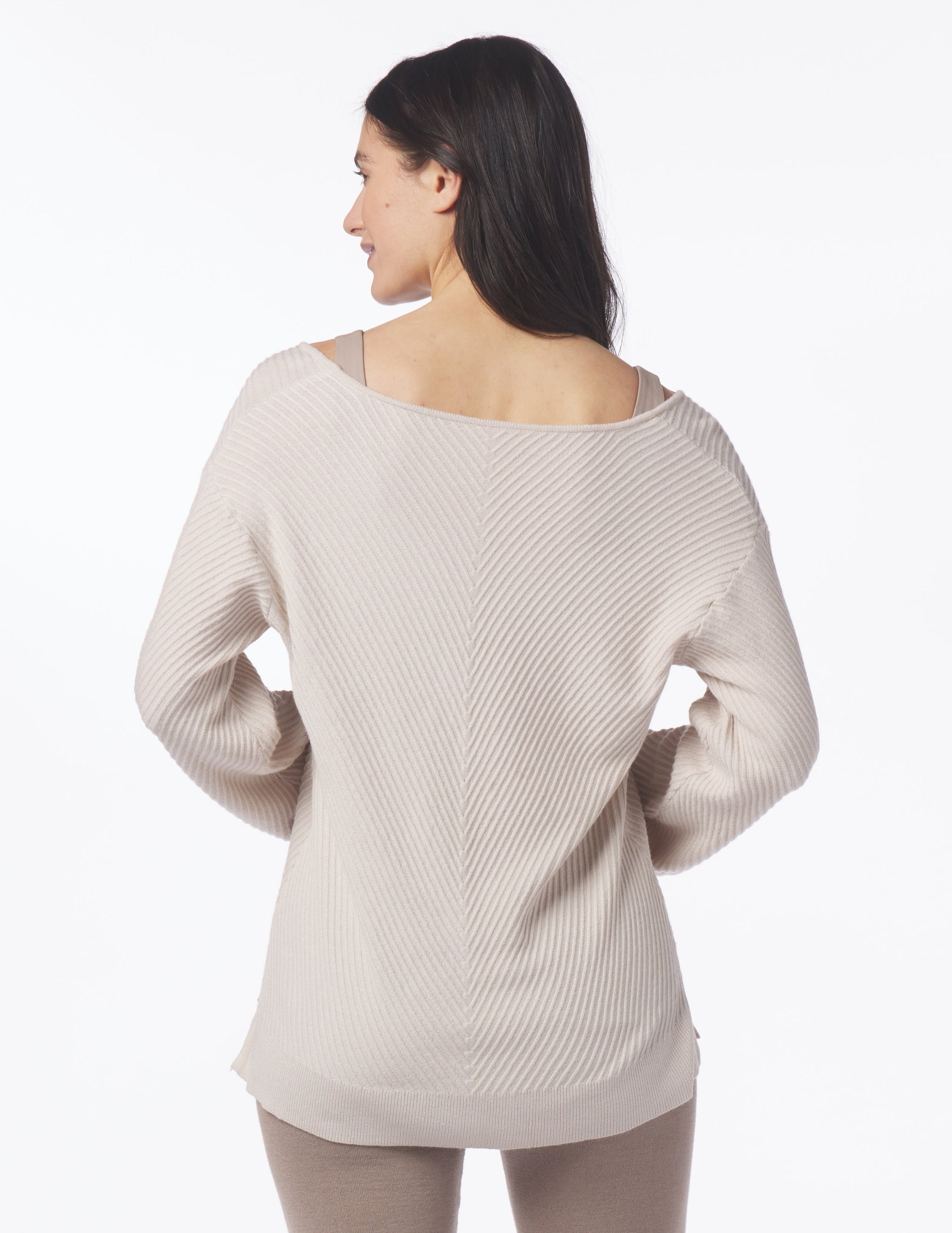 Luxury Rib Sweater: Oatmilk Luxury Rib Sweater: Oatmilk