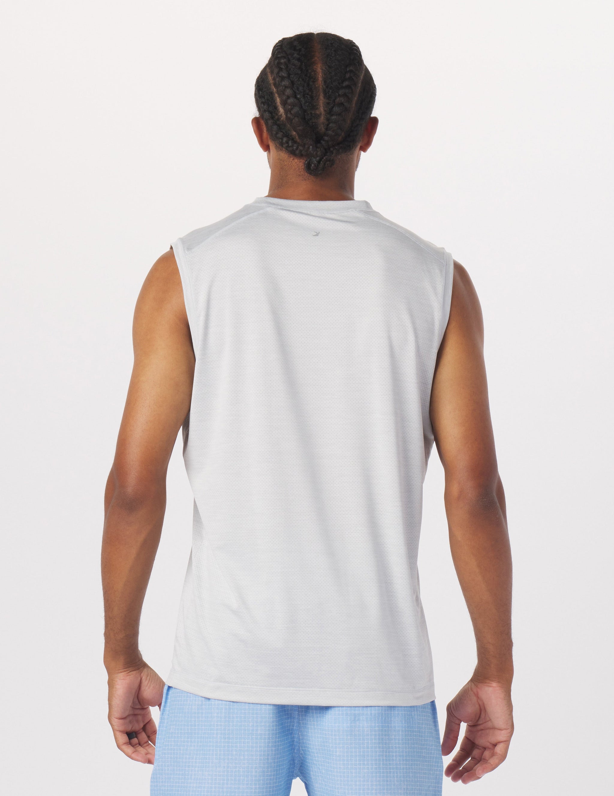 Motivator Sleeveless Tee: Ash Grey Motivator Sleeveless Tee: Ash Grey